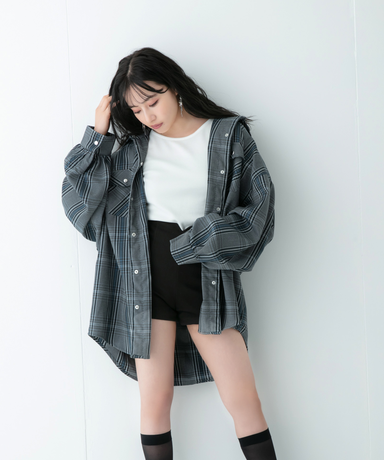 リサウンドクロージング チェックシャツ 2024AW オーバーサイズ 新品未使用 楽天市場】リサウンドクロージング（カジュアルシャツ｜トップス