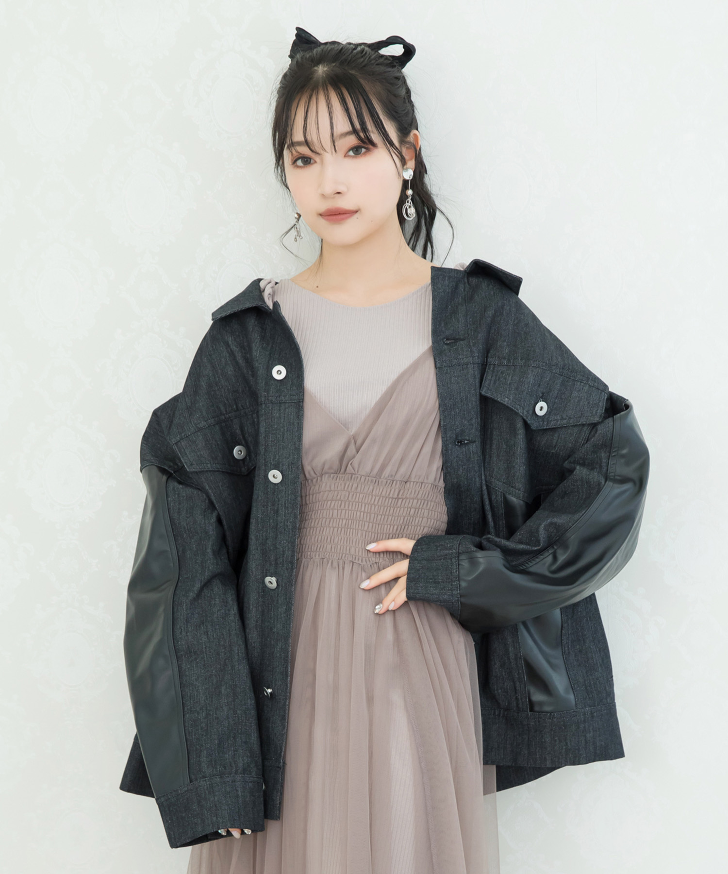 UNISEX ドッキングオーバーGジャン