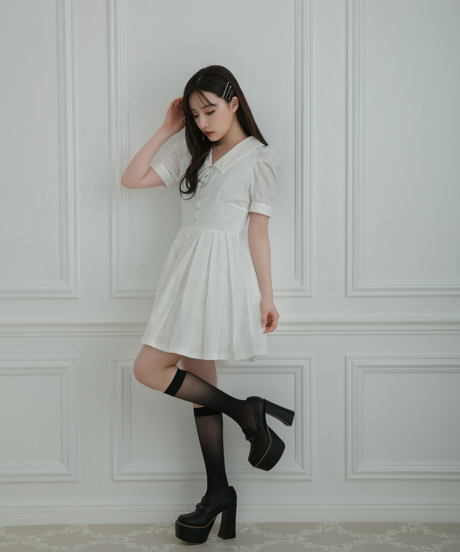 タックスカートシャツワンピ