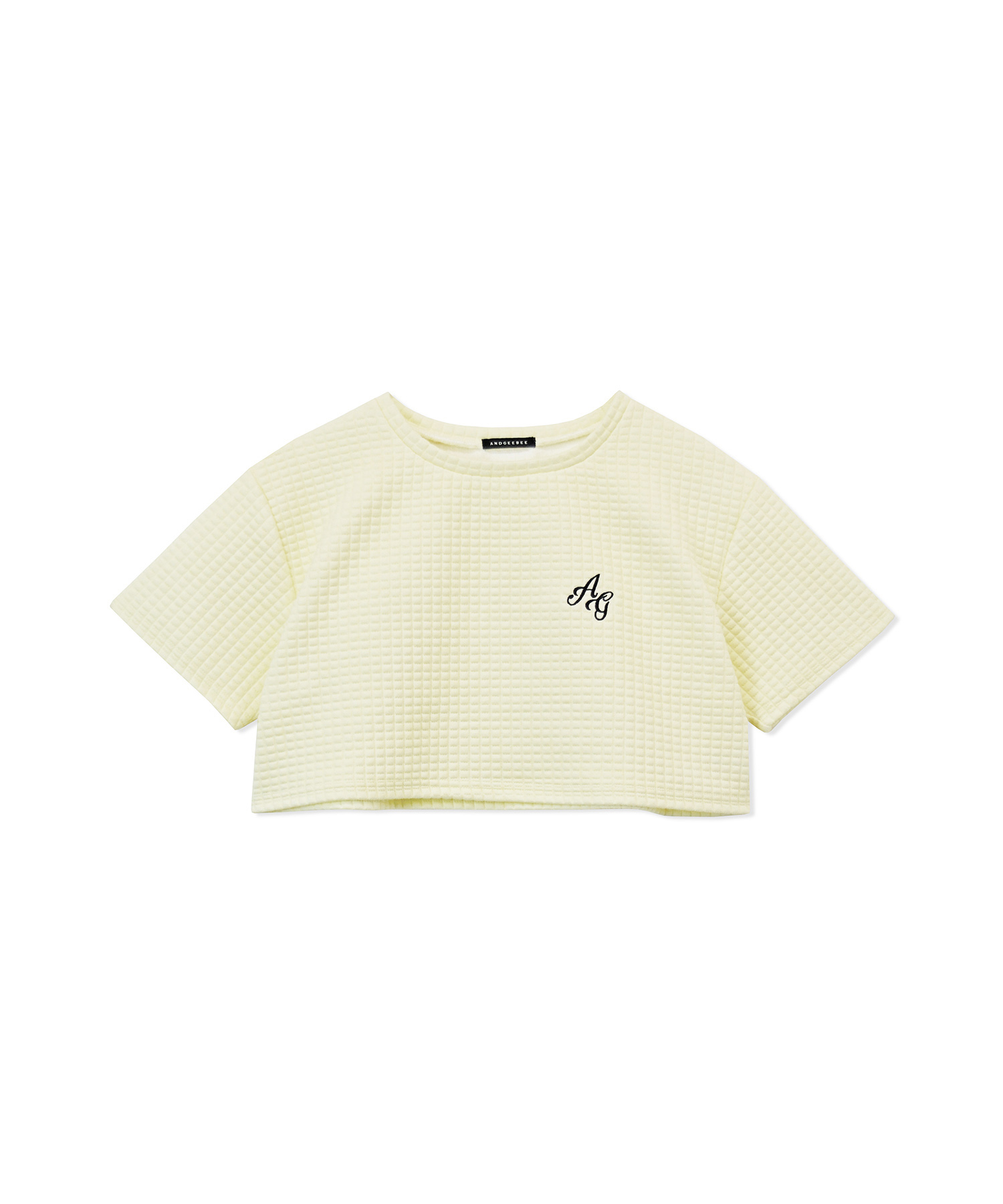 ジャガードワッフルトップス