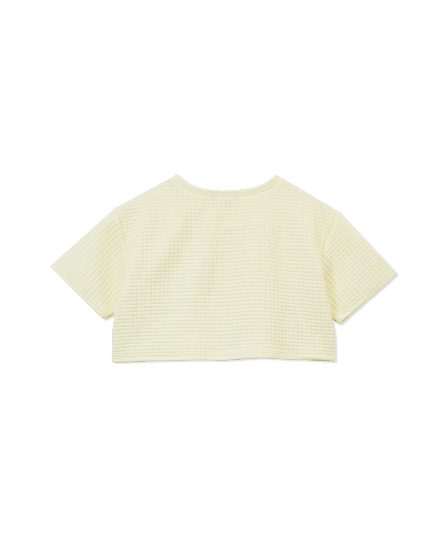 ジャガードワッフルトップス