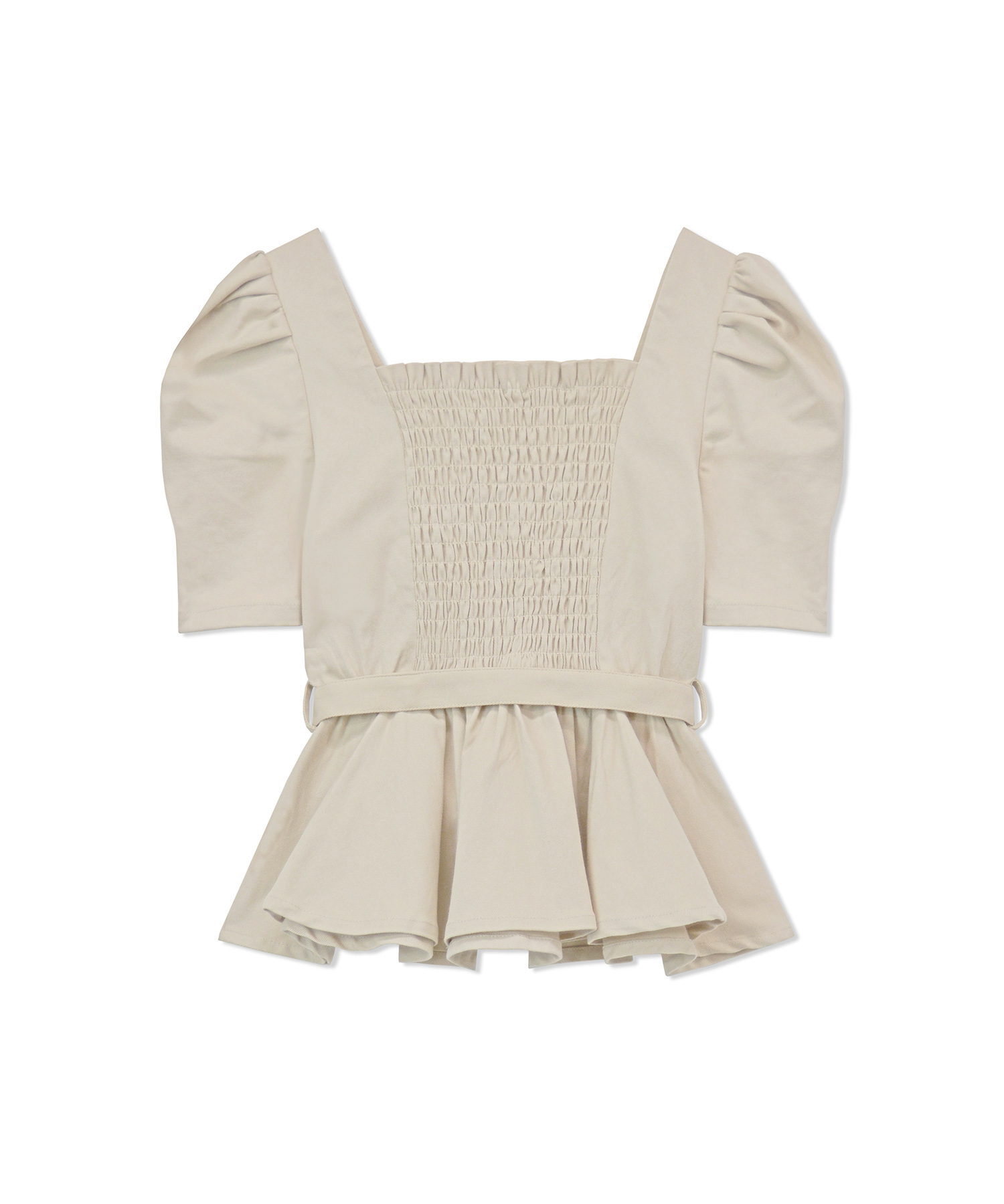 ペプラムトップス