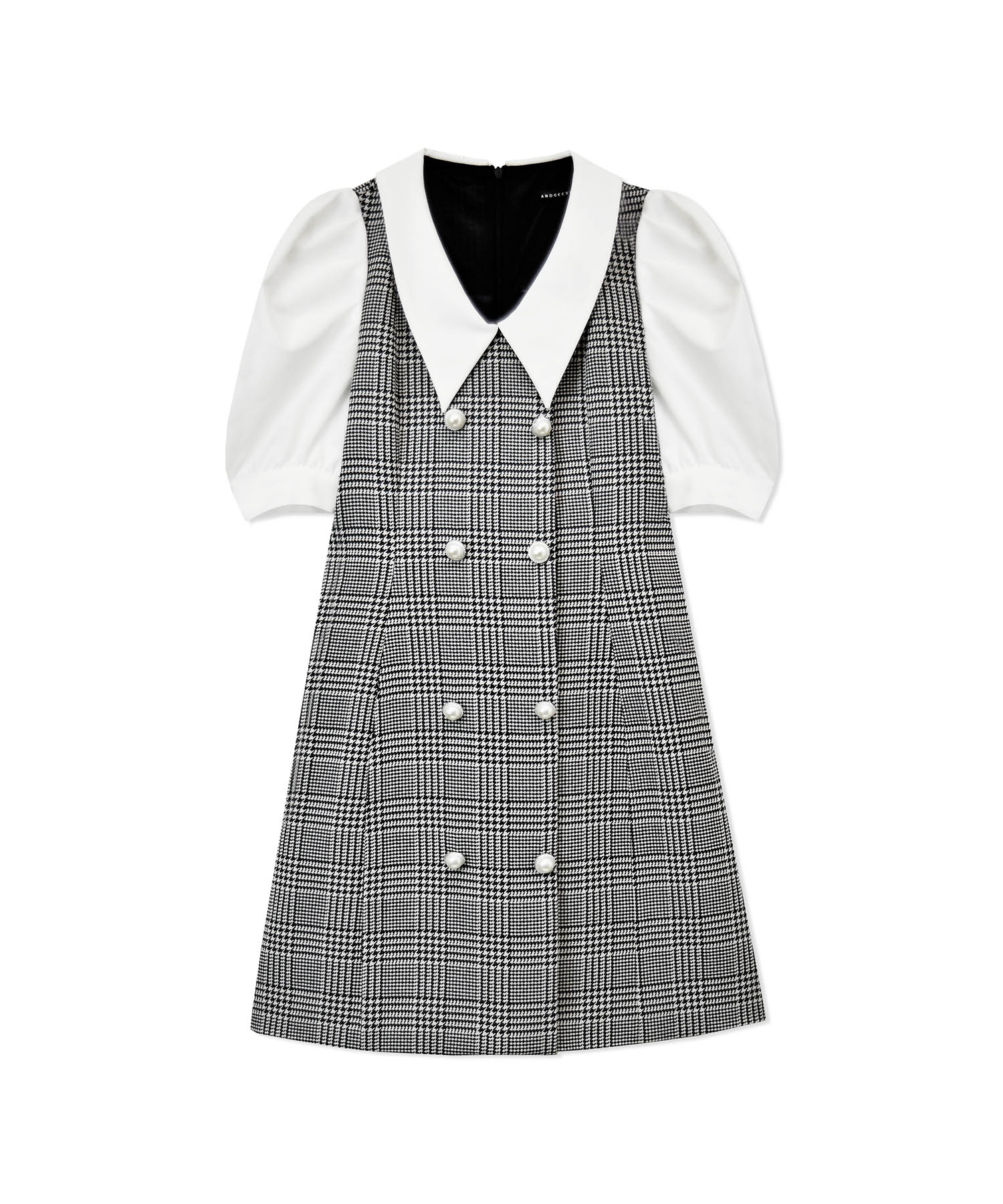 パール千鳥ワンピ