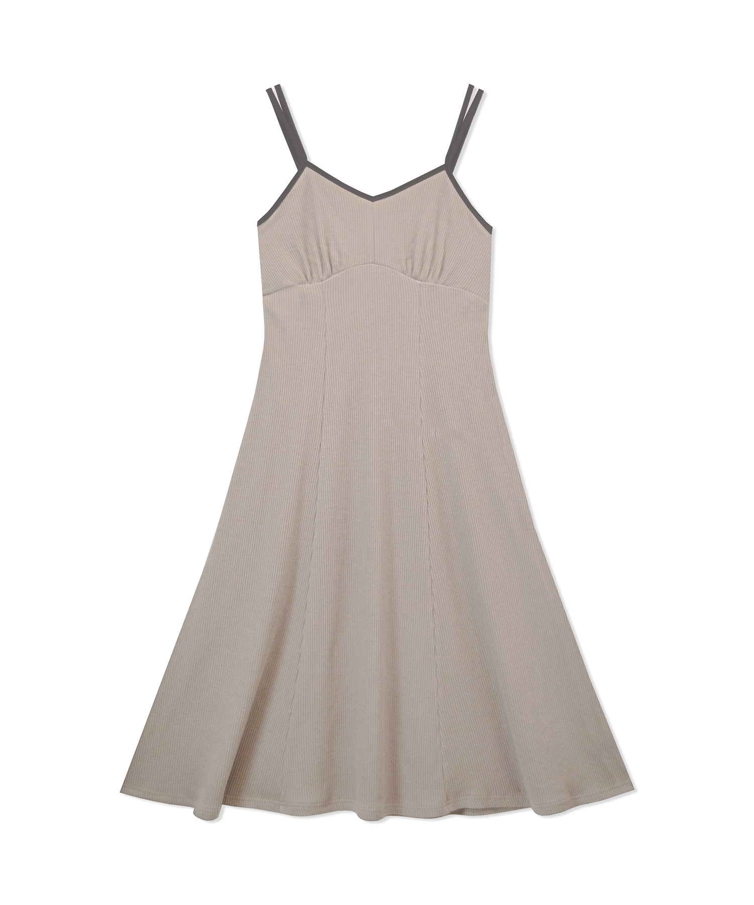 パイピングキャミワンピ