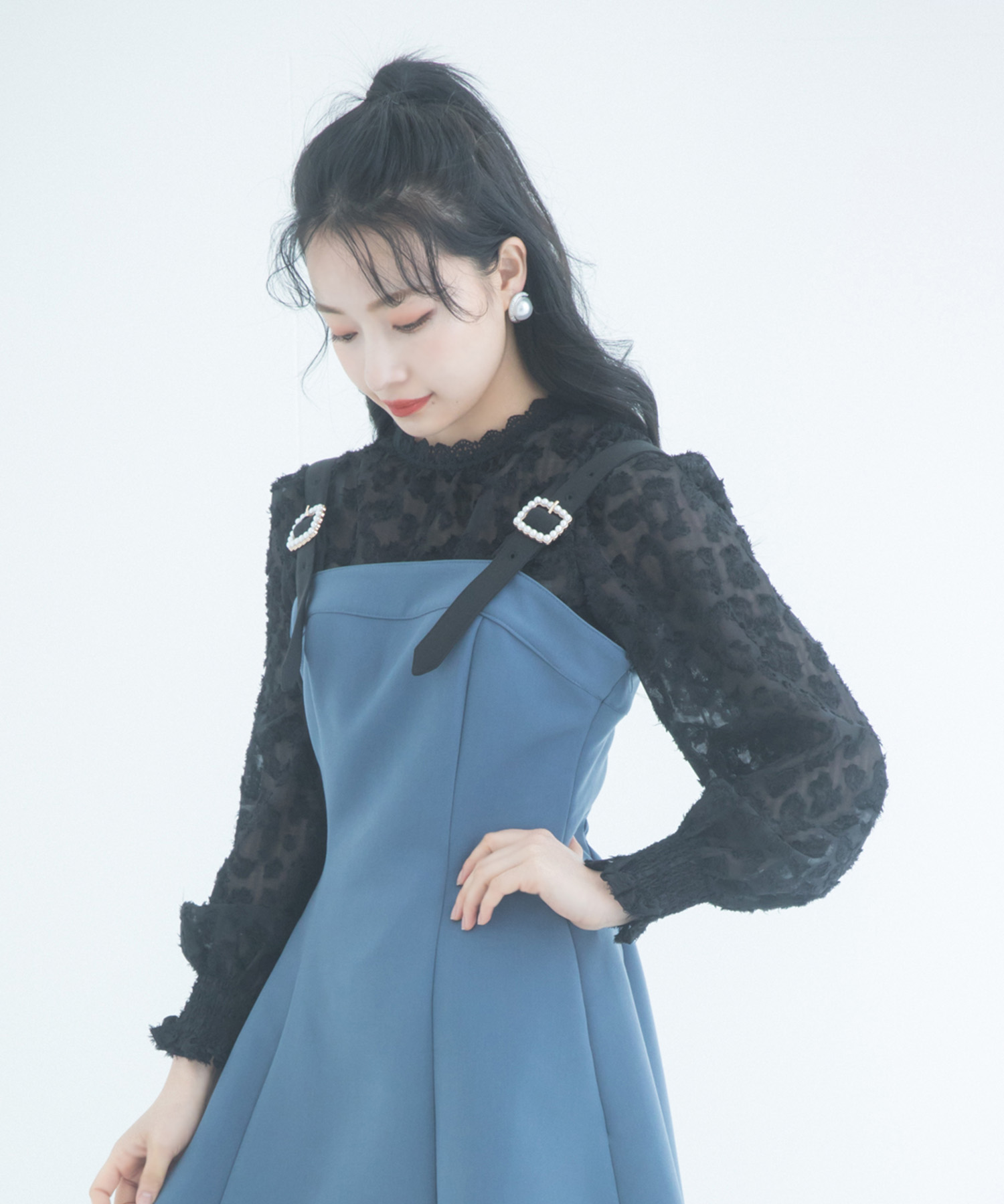 シャギーブラウス