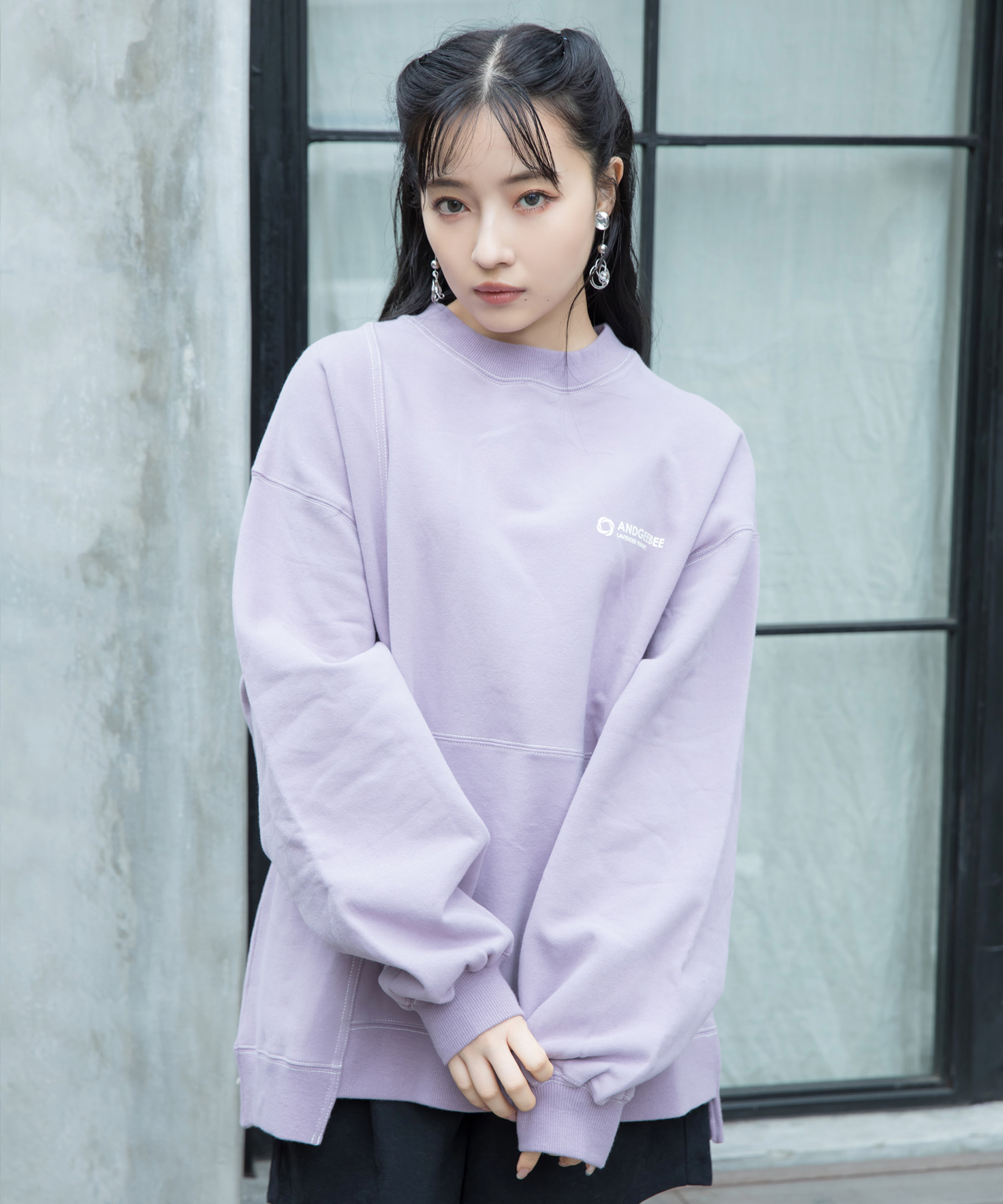 UNISEX ステッチ裏起毛スウェット