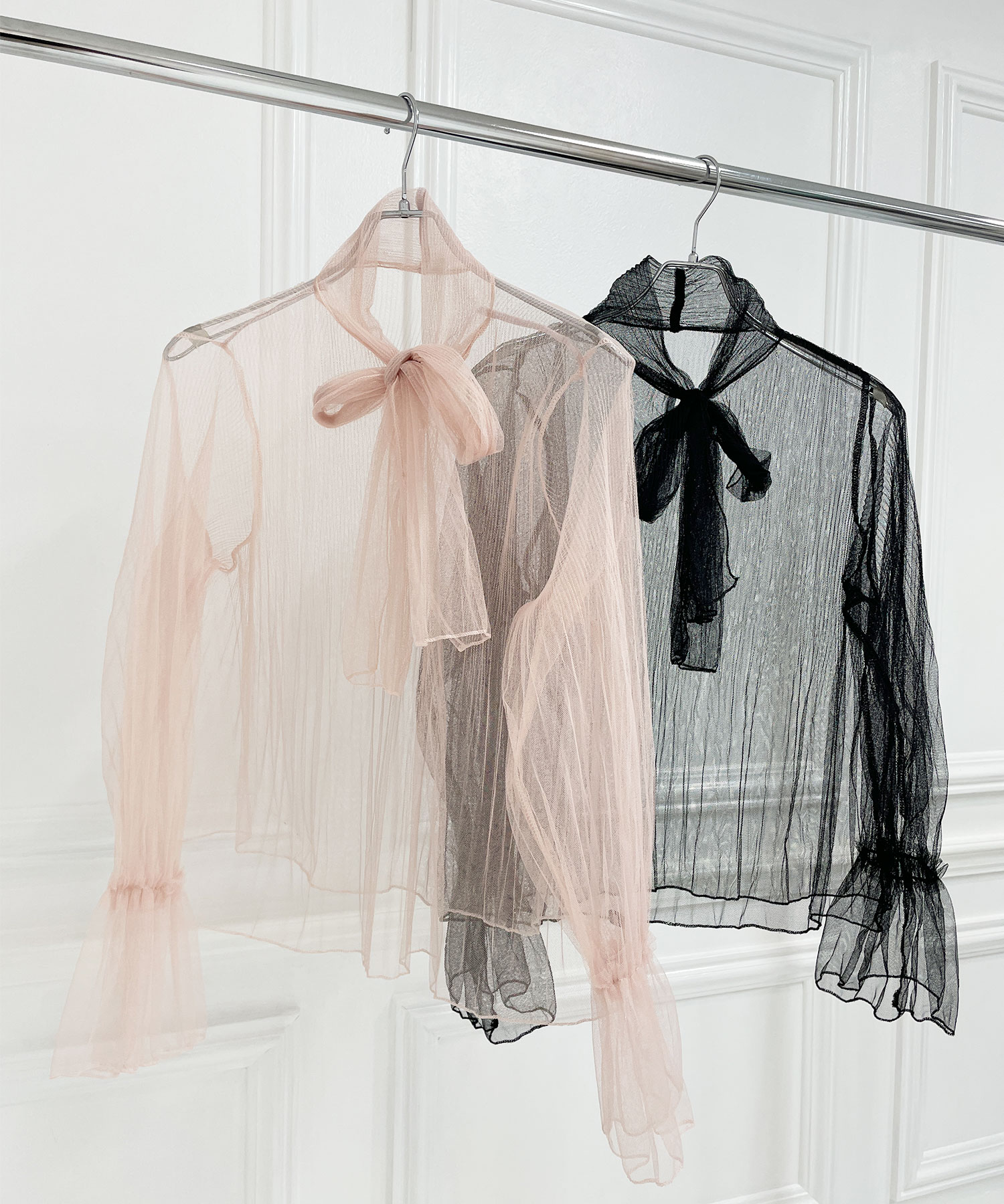 SELECT シアーボウタイブラウス