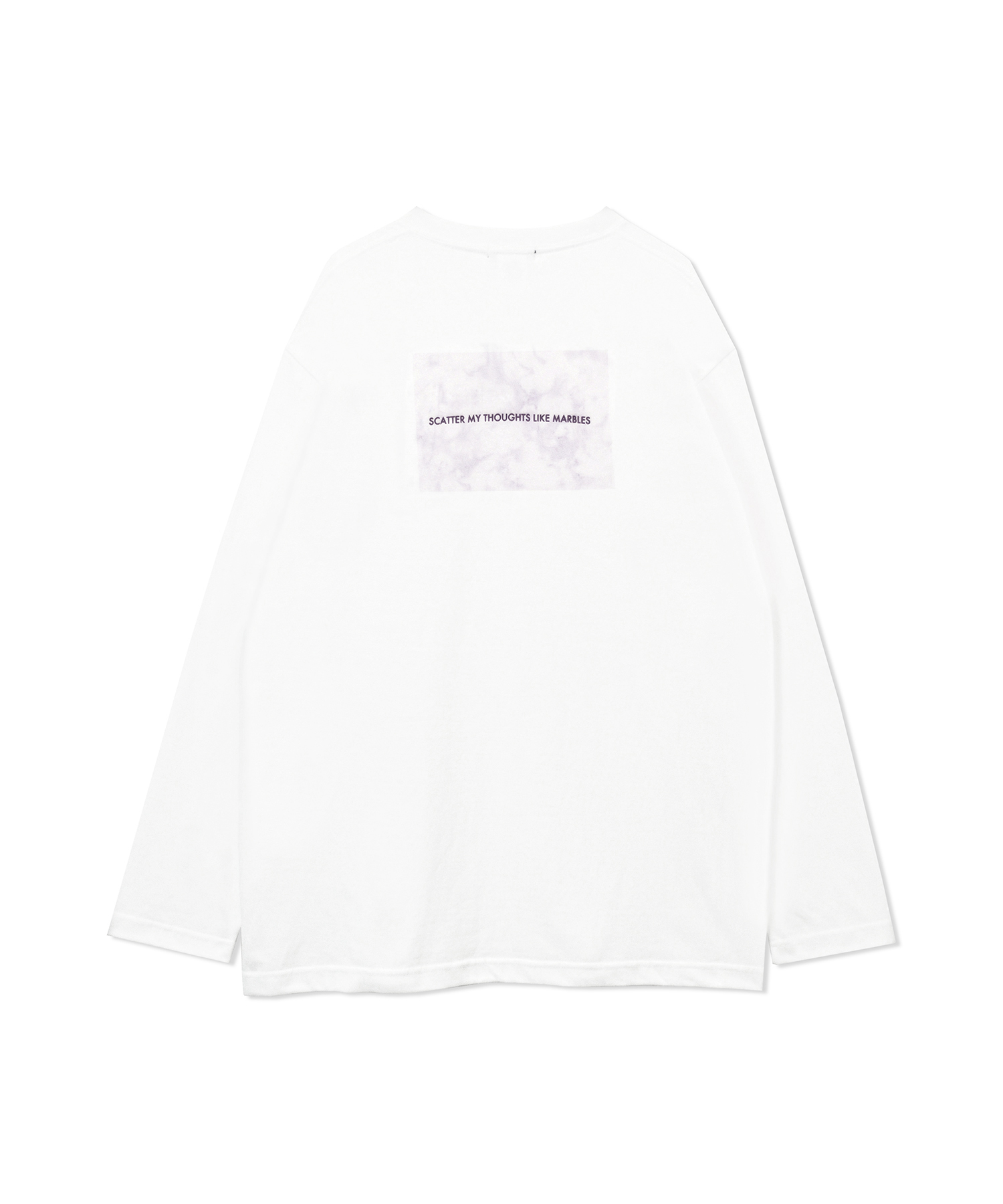 UNISEX バックマーブルロンT