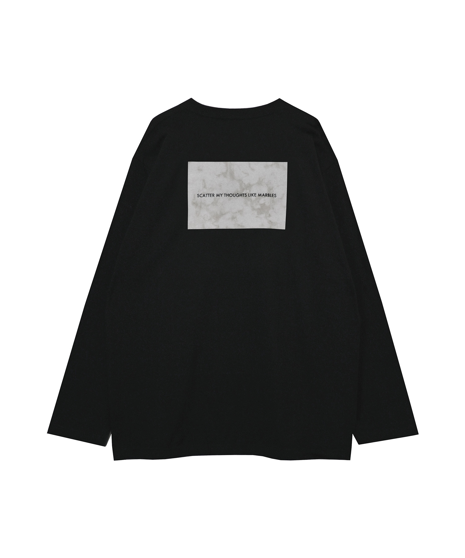 UNISEX バックマーブルロンT