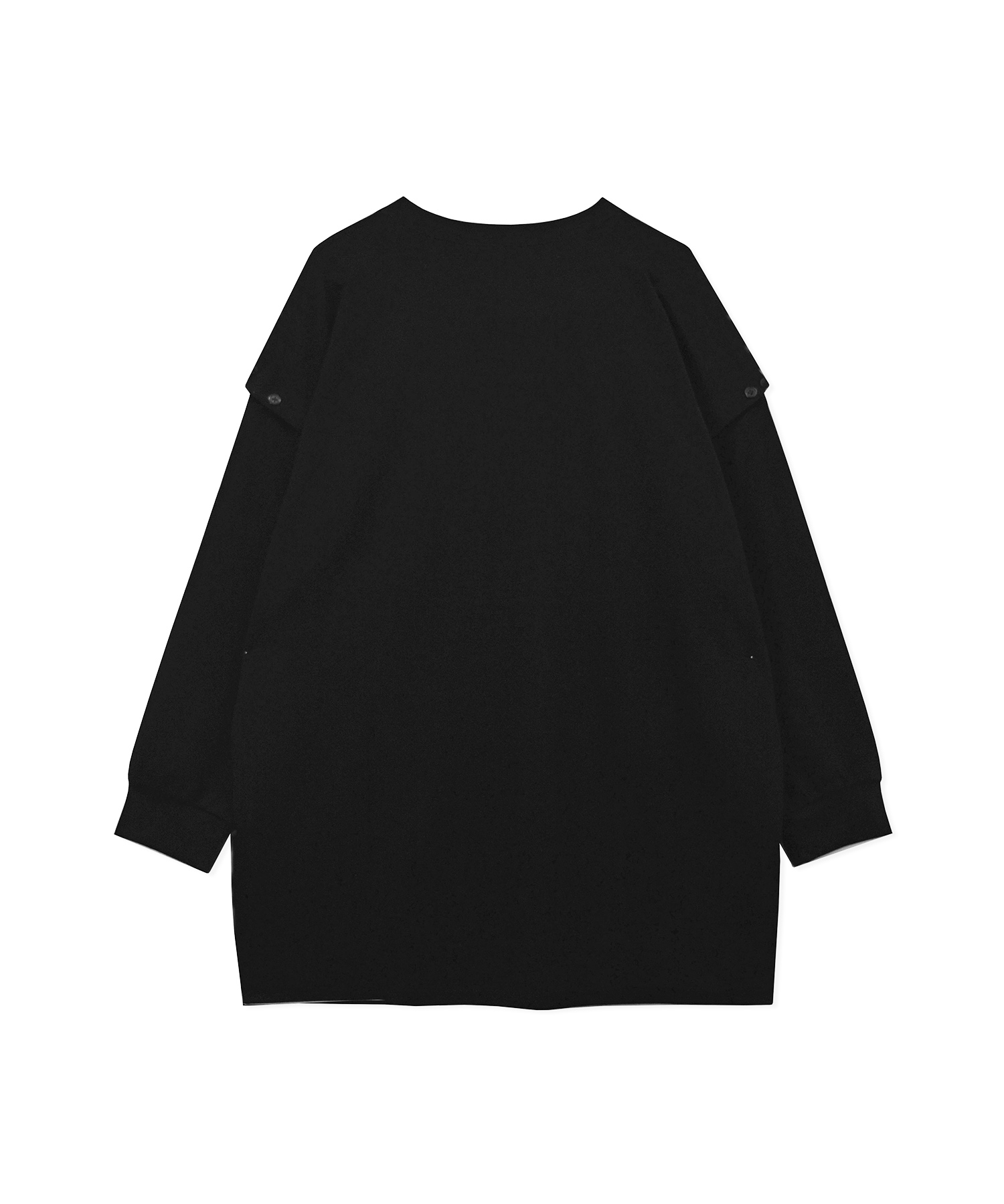 ボタンスリーブロンT