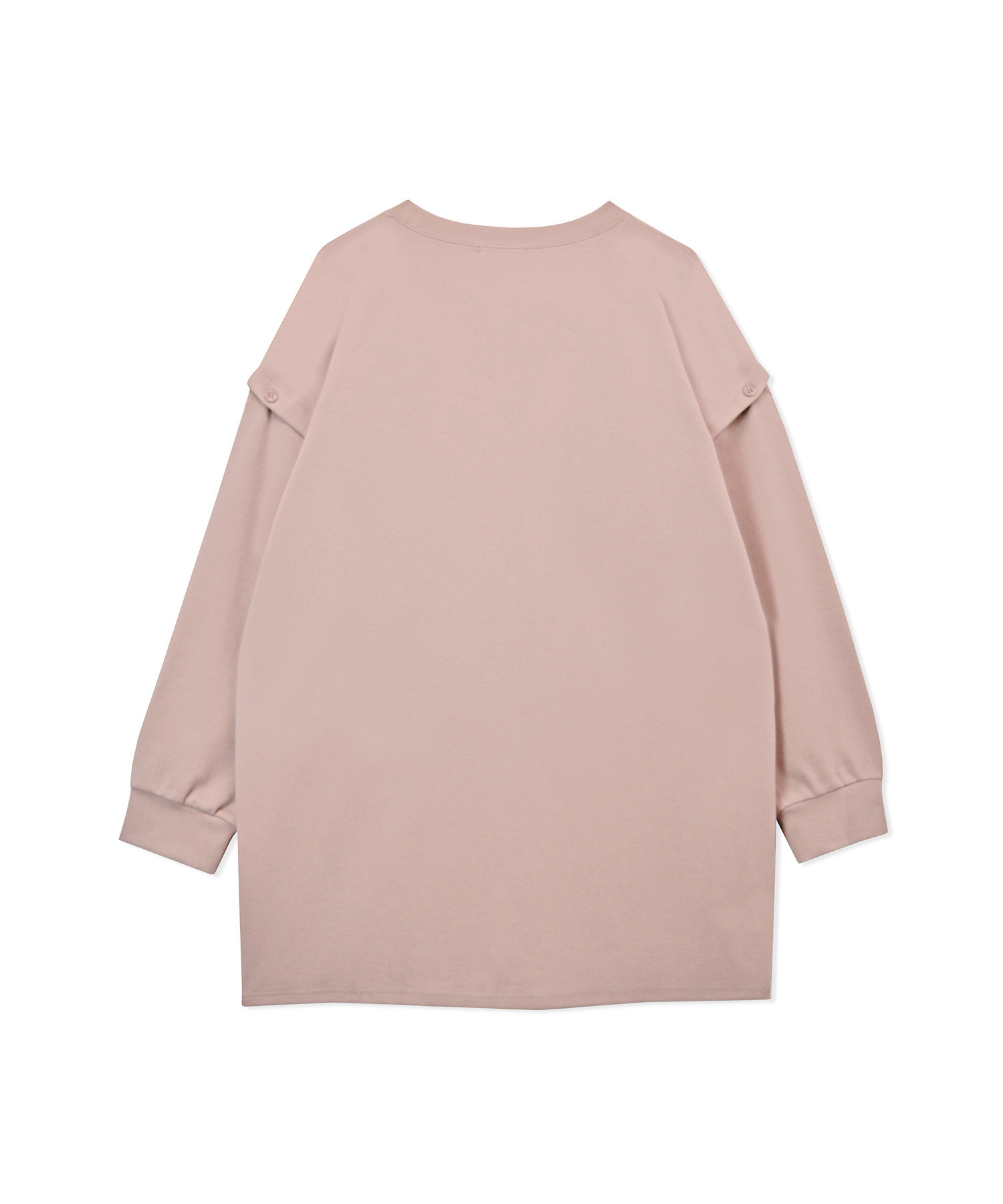 ボタンスリーブロンT