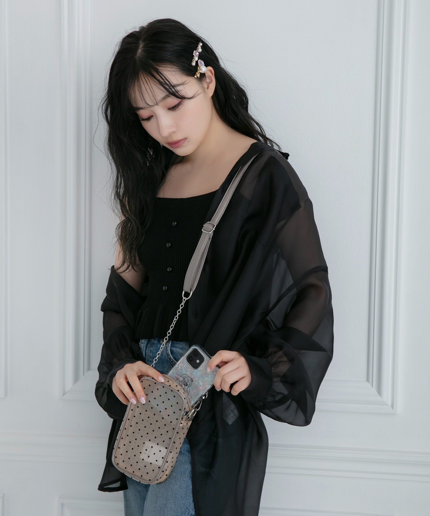 ドットスマホバッグ