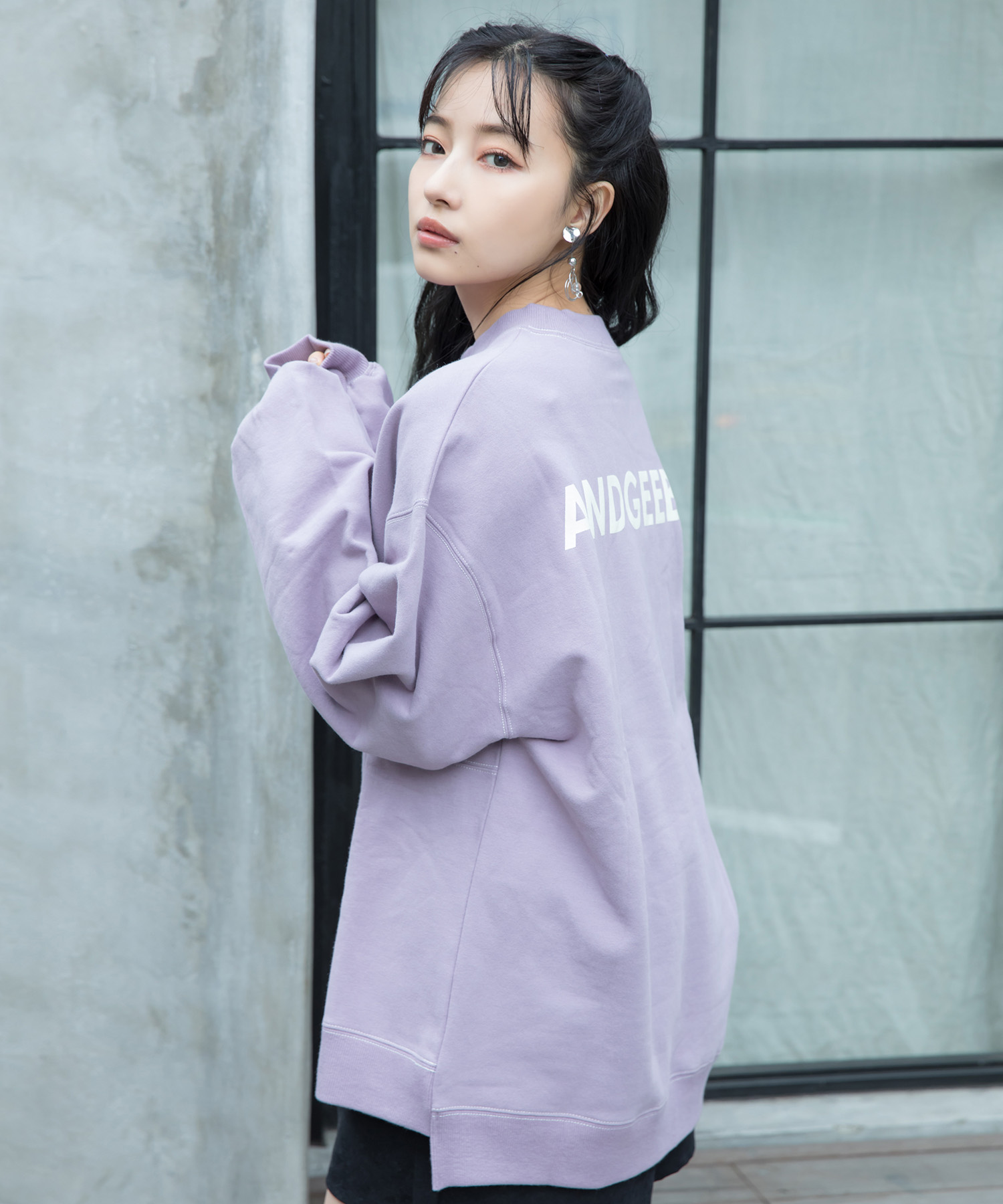 UNISEX ステッチ裏起毛スウェット