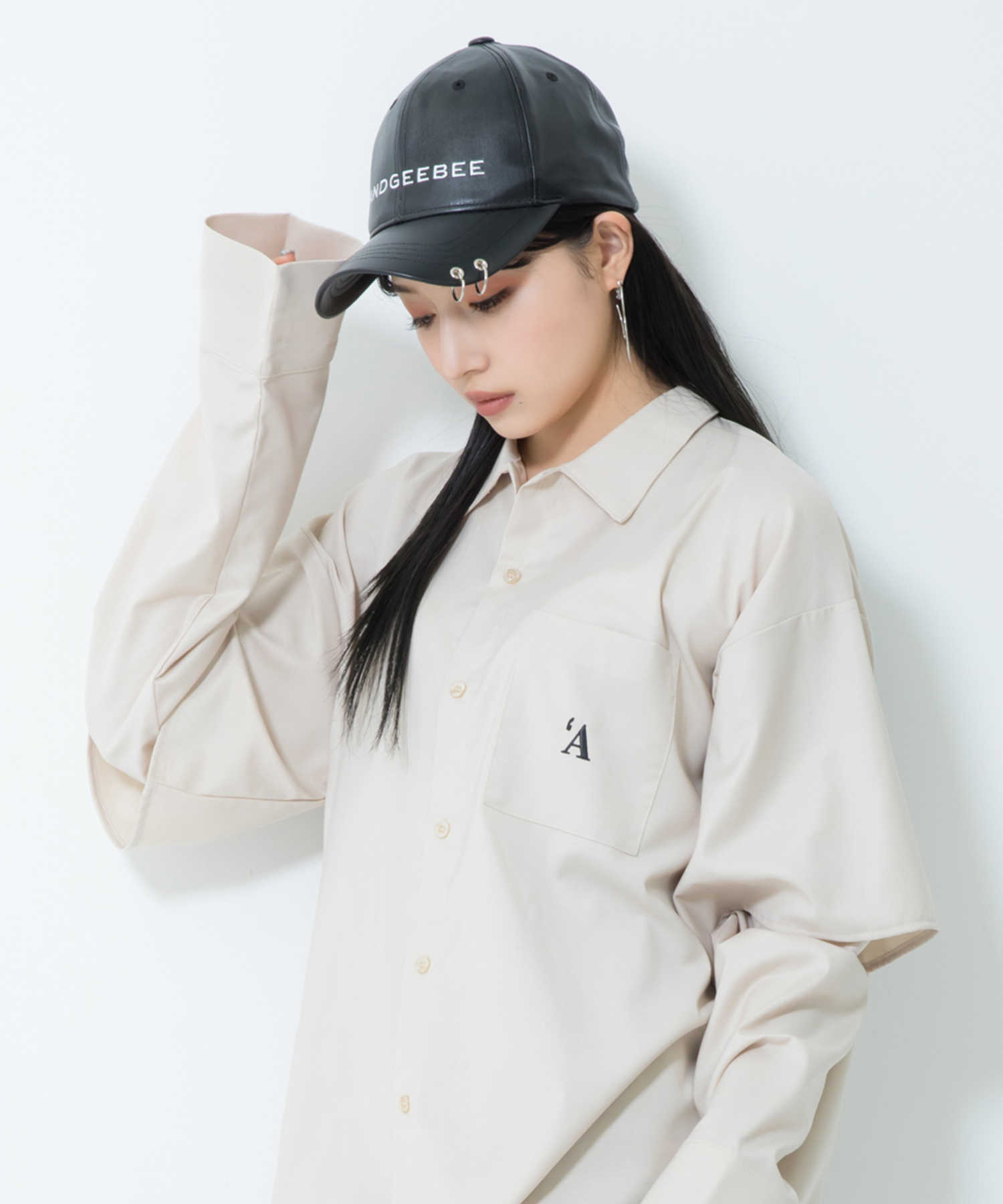 UNISEX フェイクレザーリングキャップ