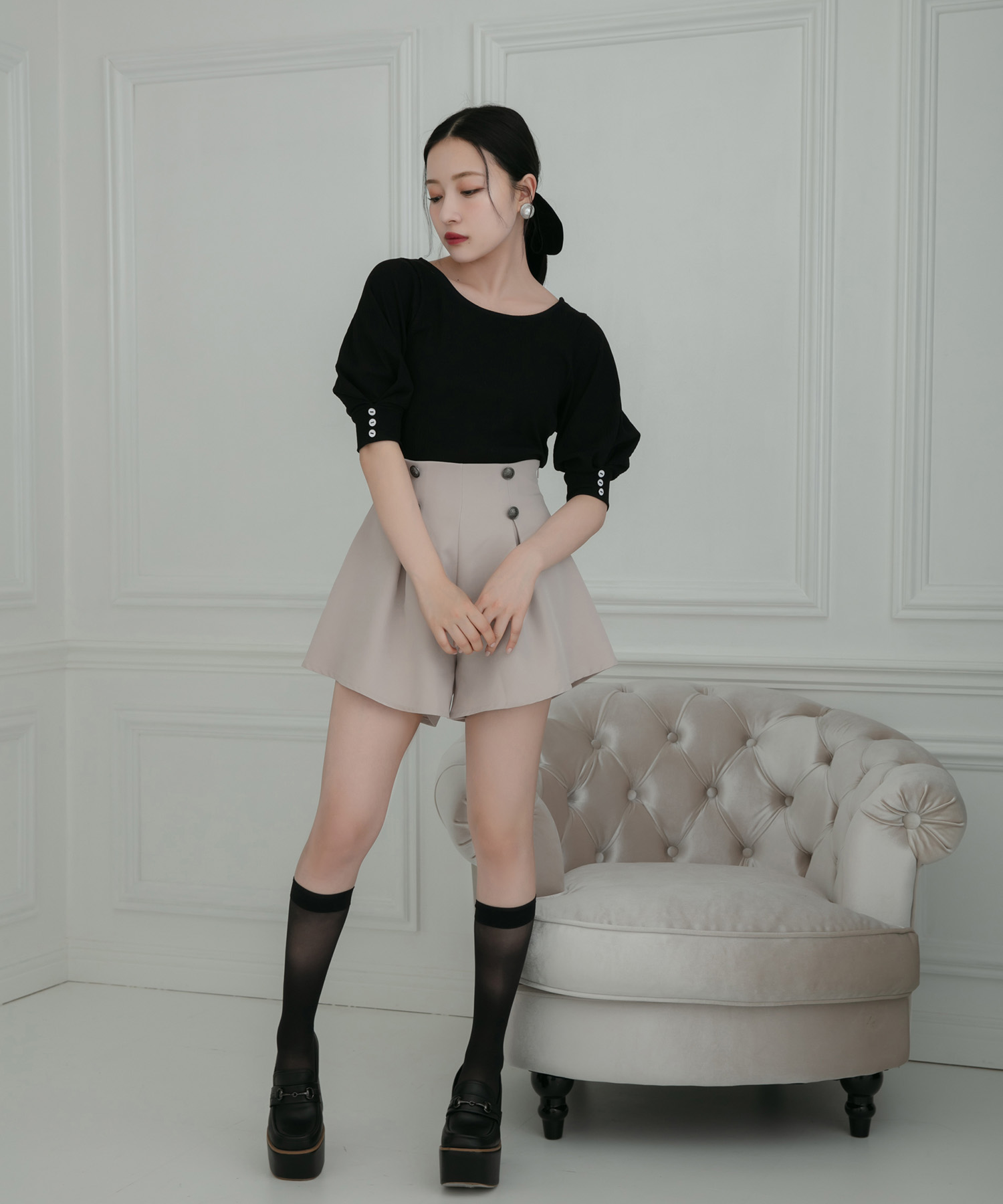 タックフレアショーパン