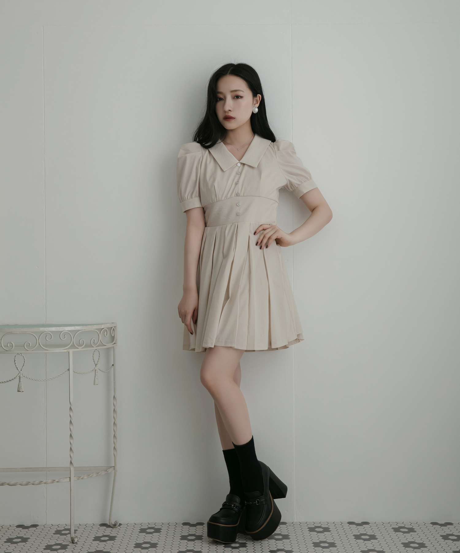 タックスカートシャツワンピ