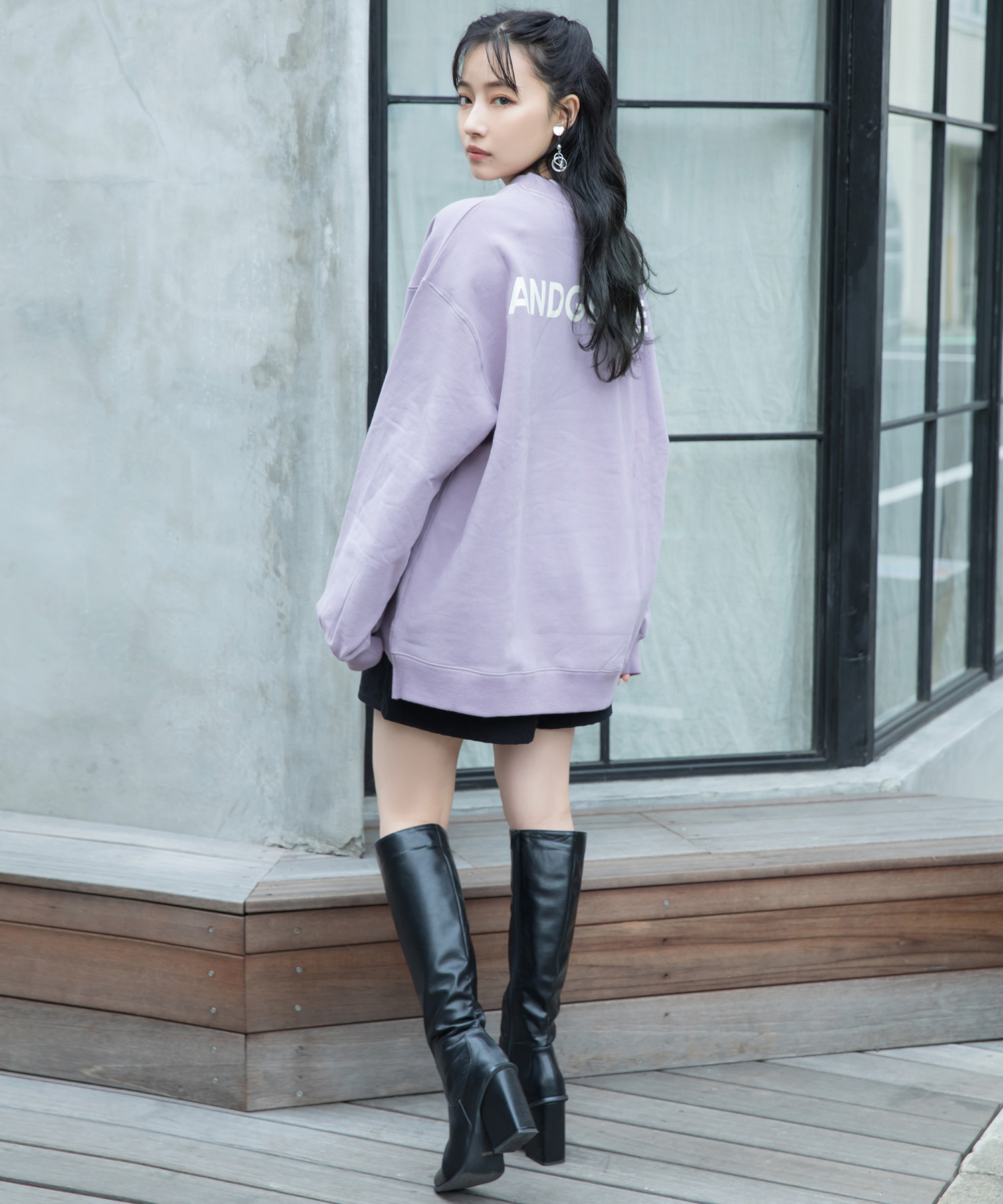 UNISEX ステッチ裏起毛スウェット