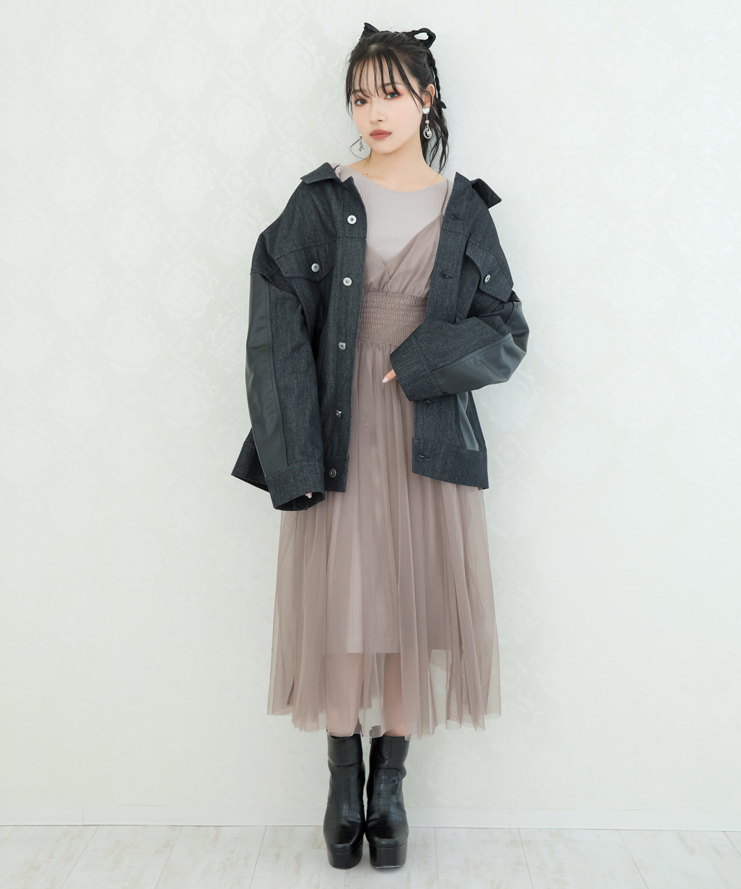 UNISEX ドッキングオーバーGジャン