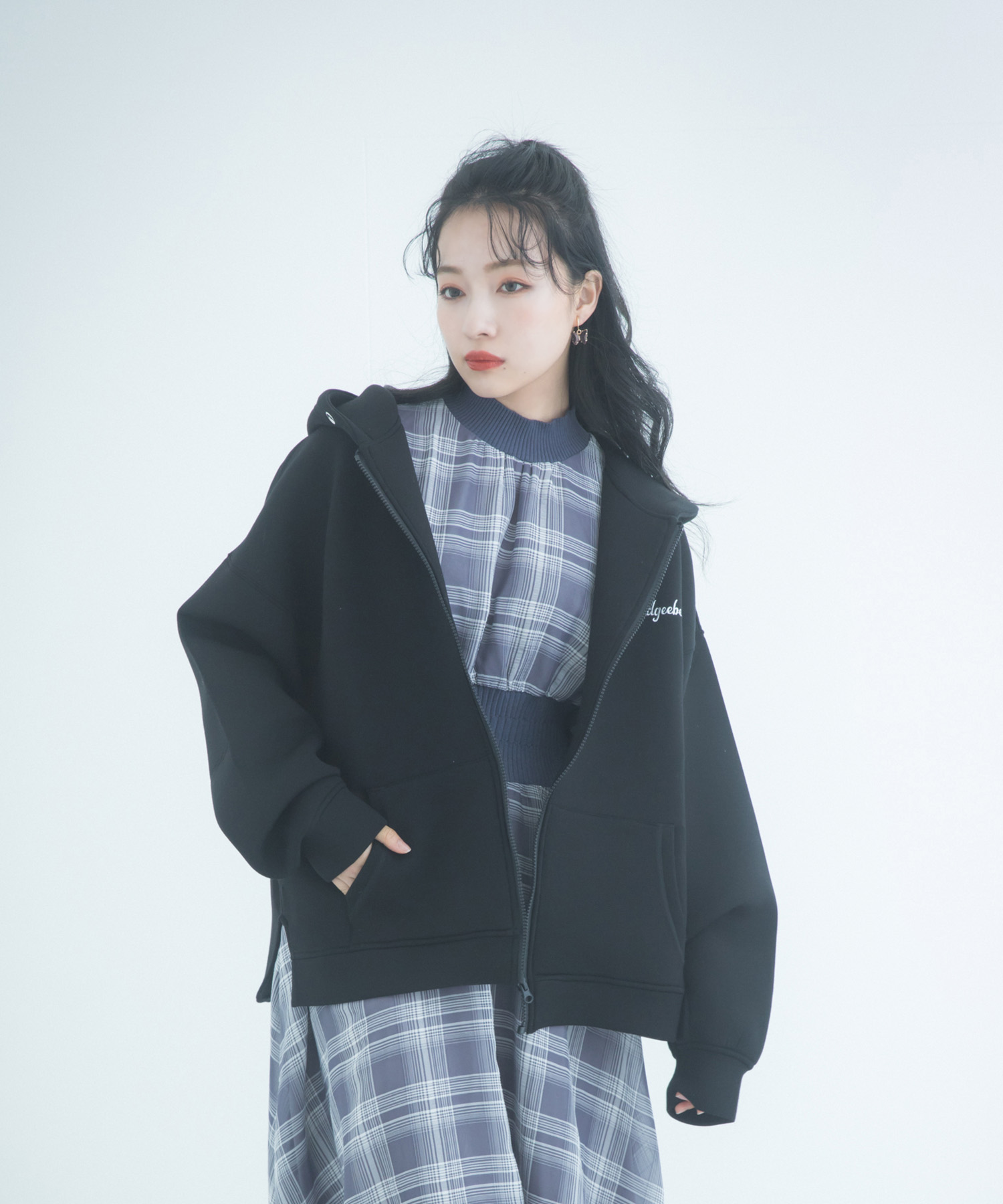 ボンディングジップパーカー