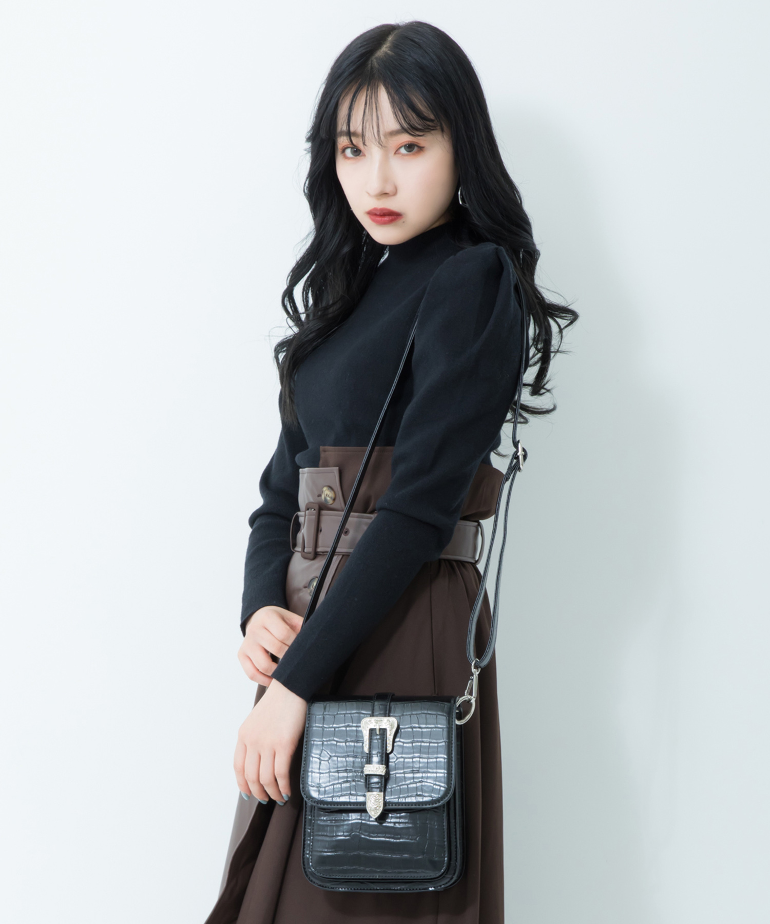 ボリュームショルダーニット