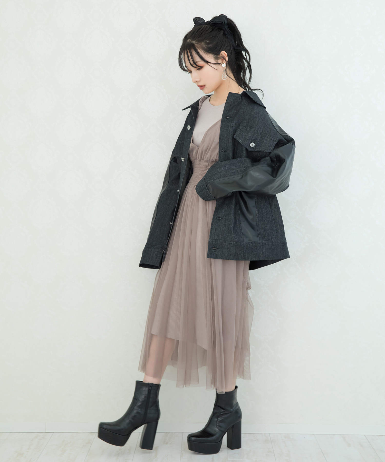 UNISEX ドッキングオーバーGジャン