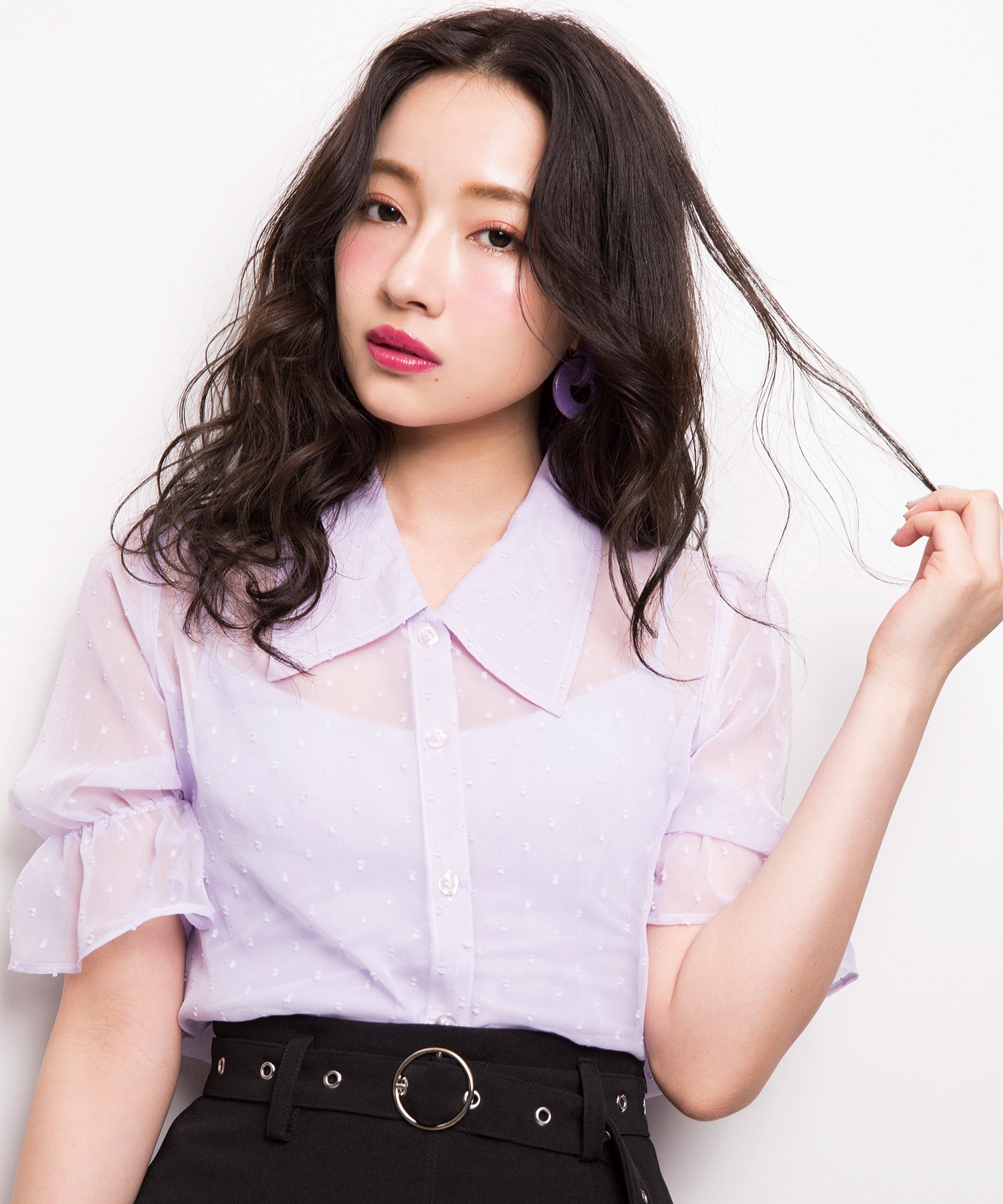 シフォンドビーブラウス