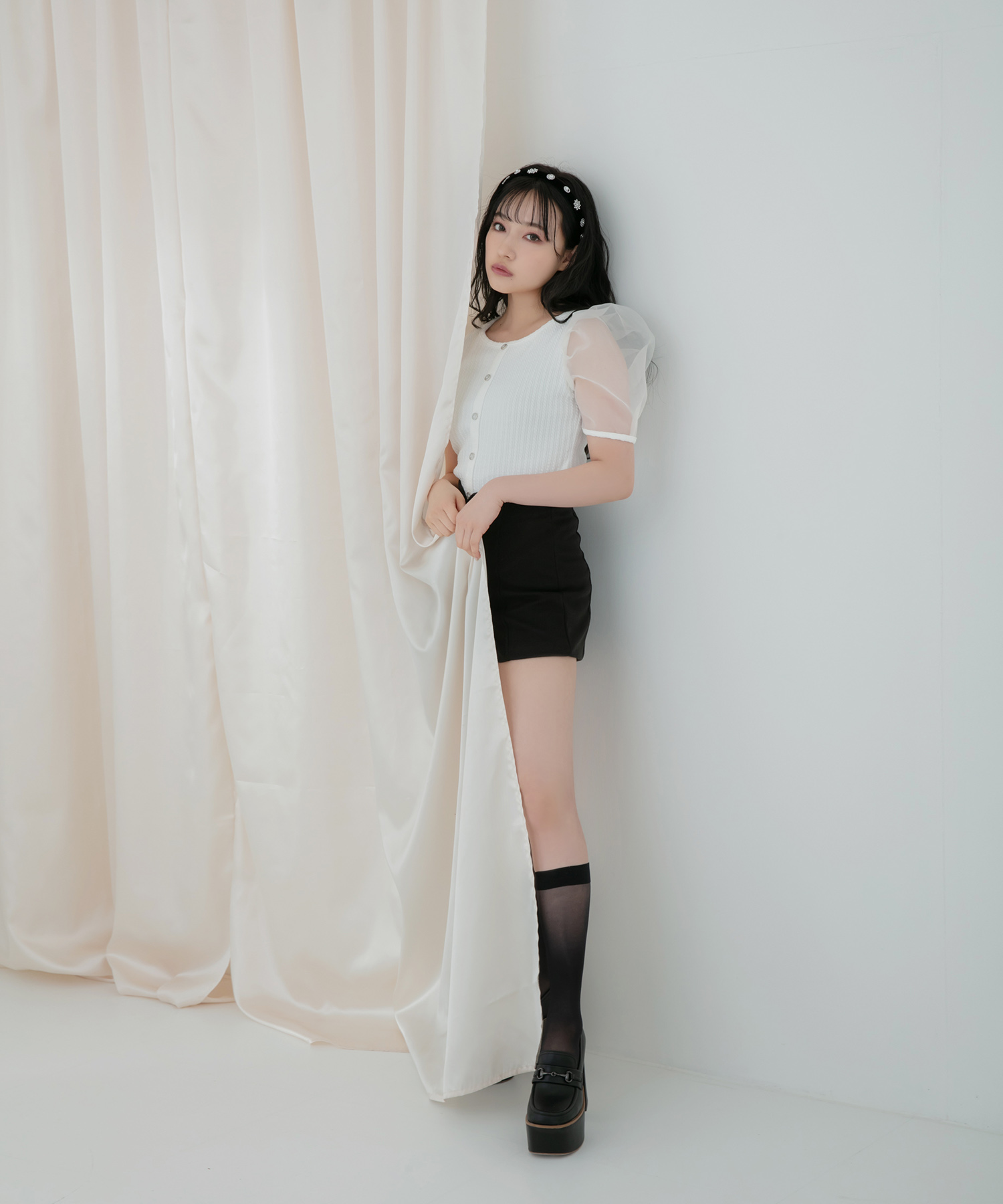 シアースリーブトップス