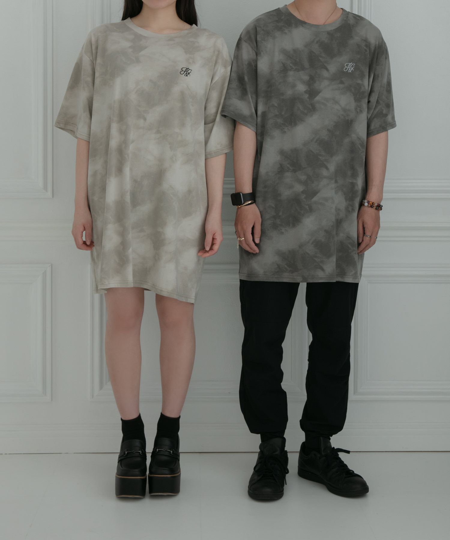 UNISEX ワンポイントタイダイT