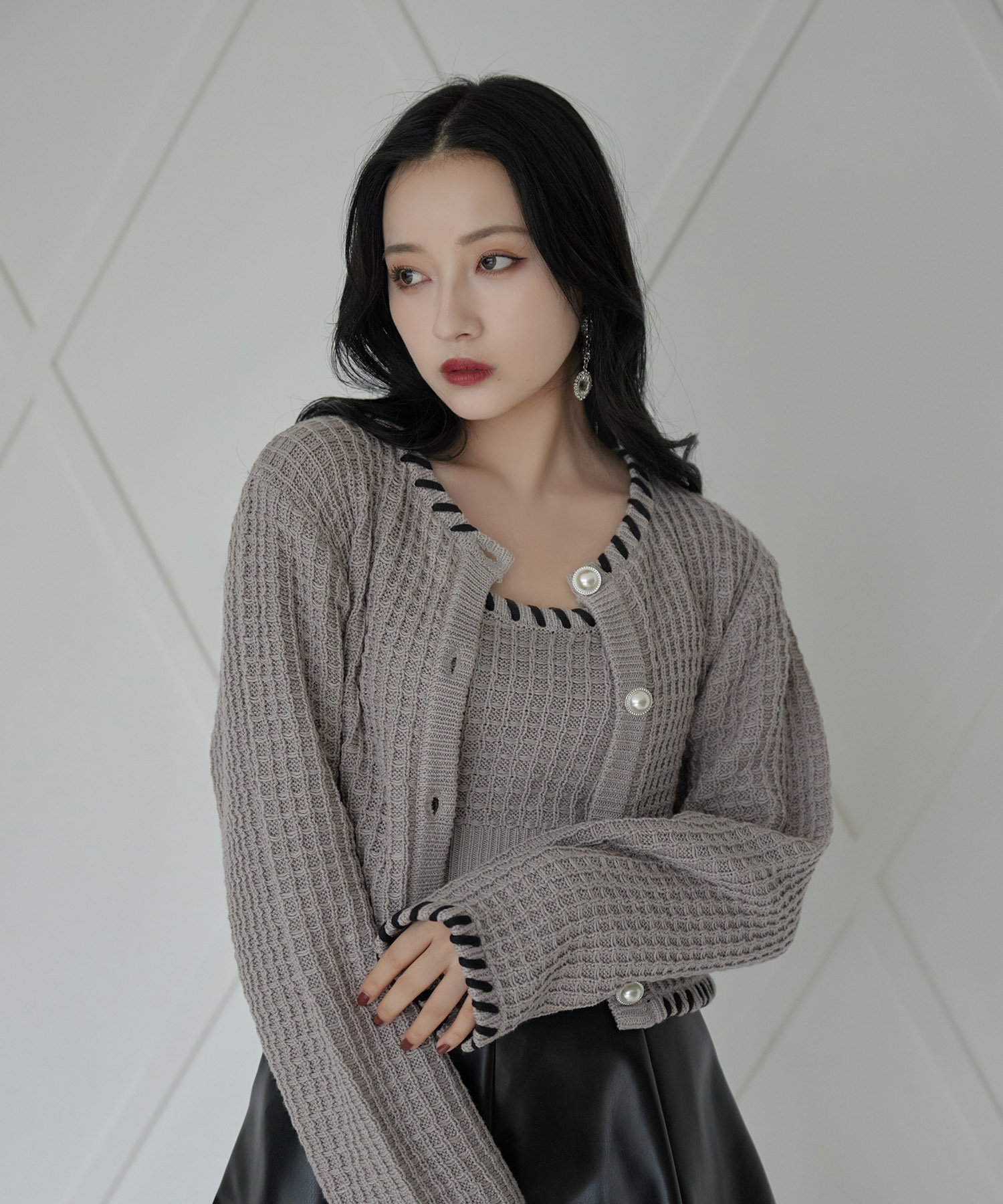 残り1点！VIP価格！【ALAIA】ビスコースニット バルーンパンツ コードニットビスチェ – BUNNY APARTMENT