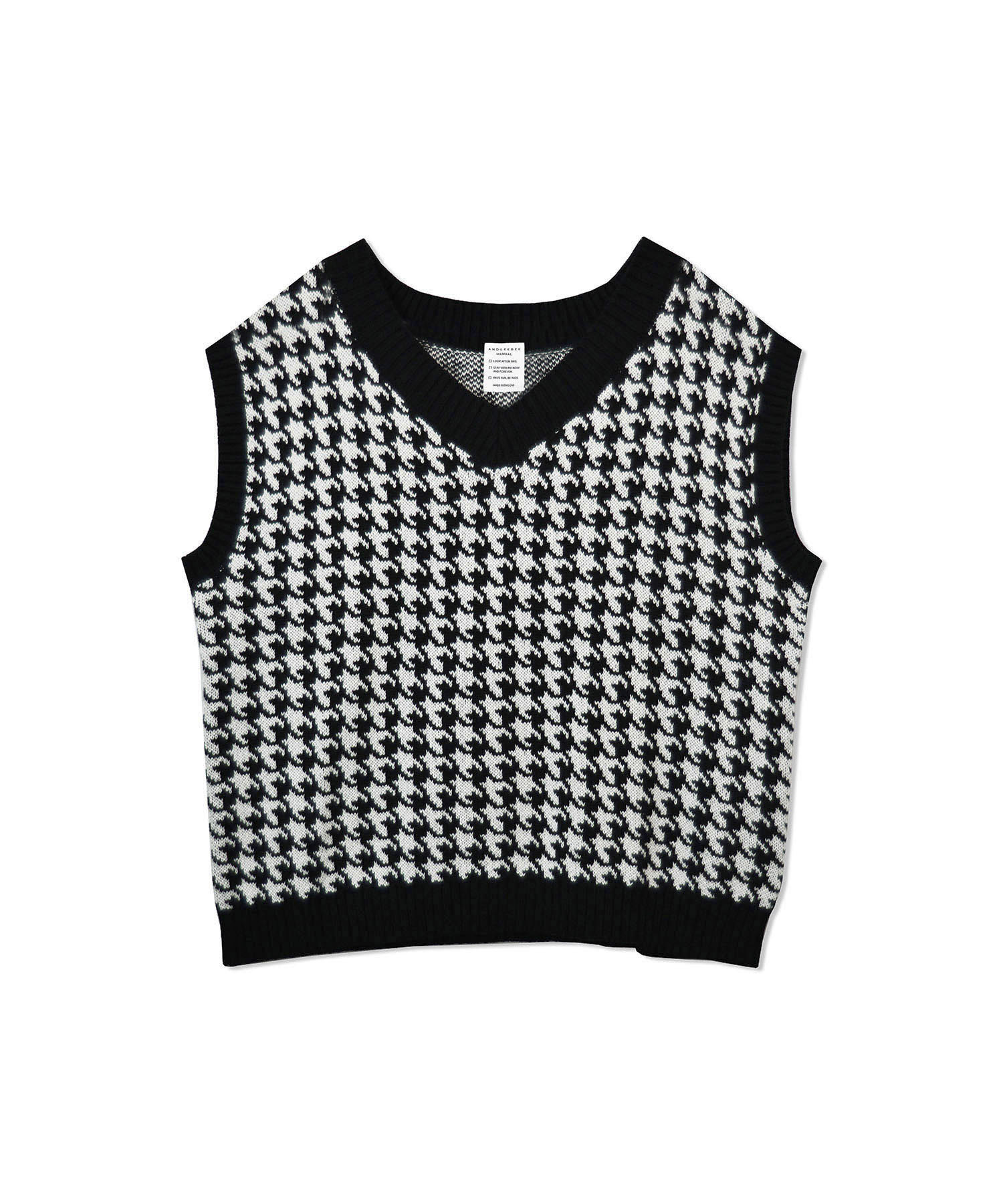 UNISEX 千鳥ニットベスト