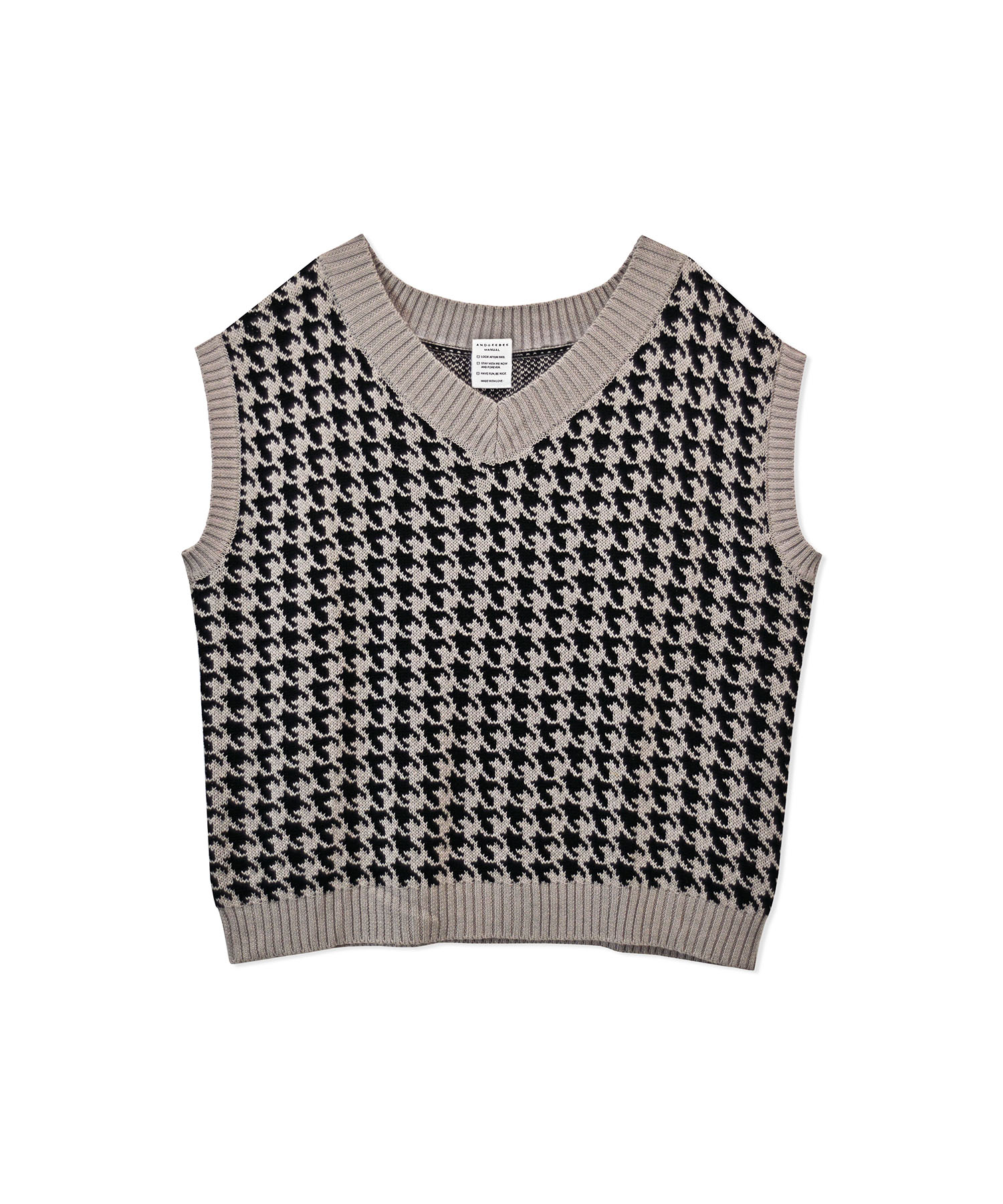 UNISEX 千鳥ニットベスト