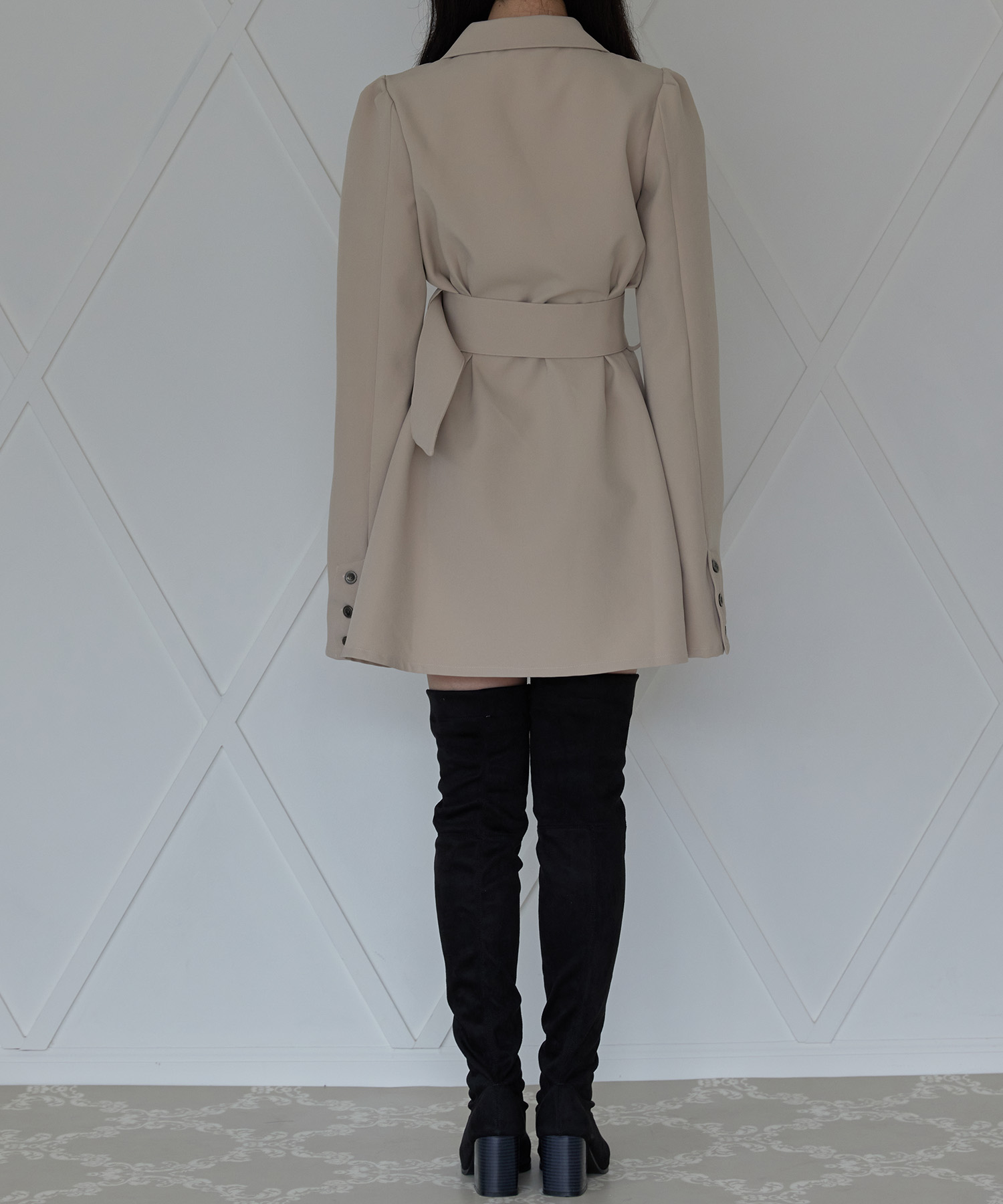 ジャケットタックワンピ