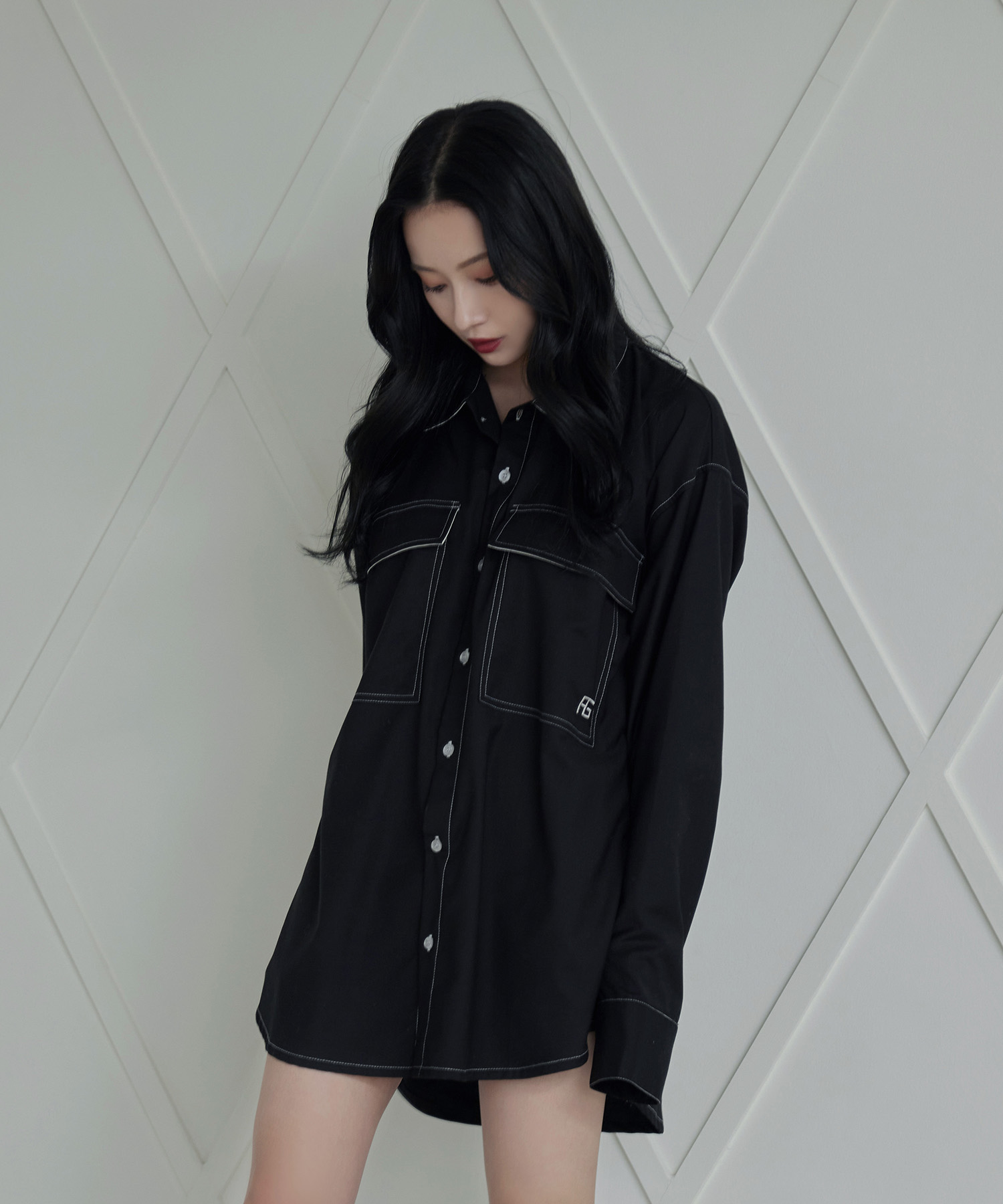 UNISEX ステッチポケットシャツ