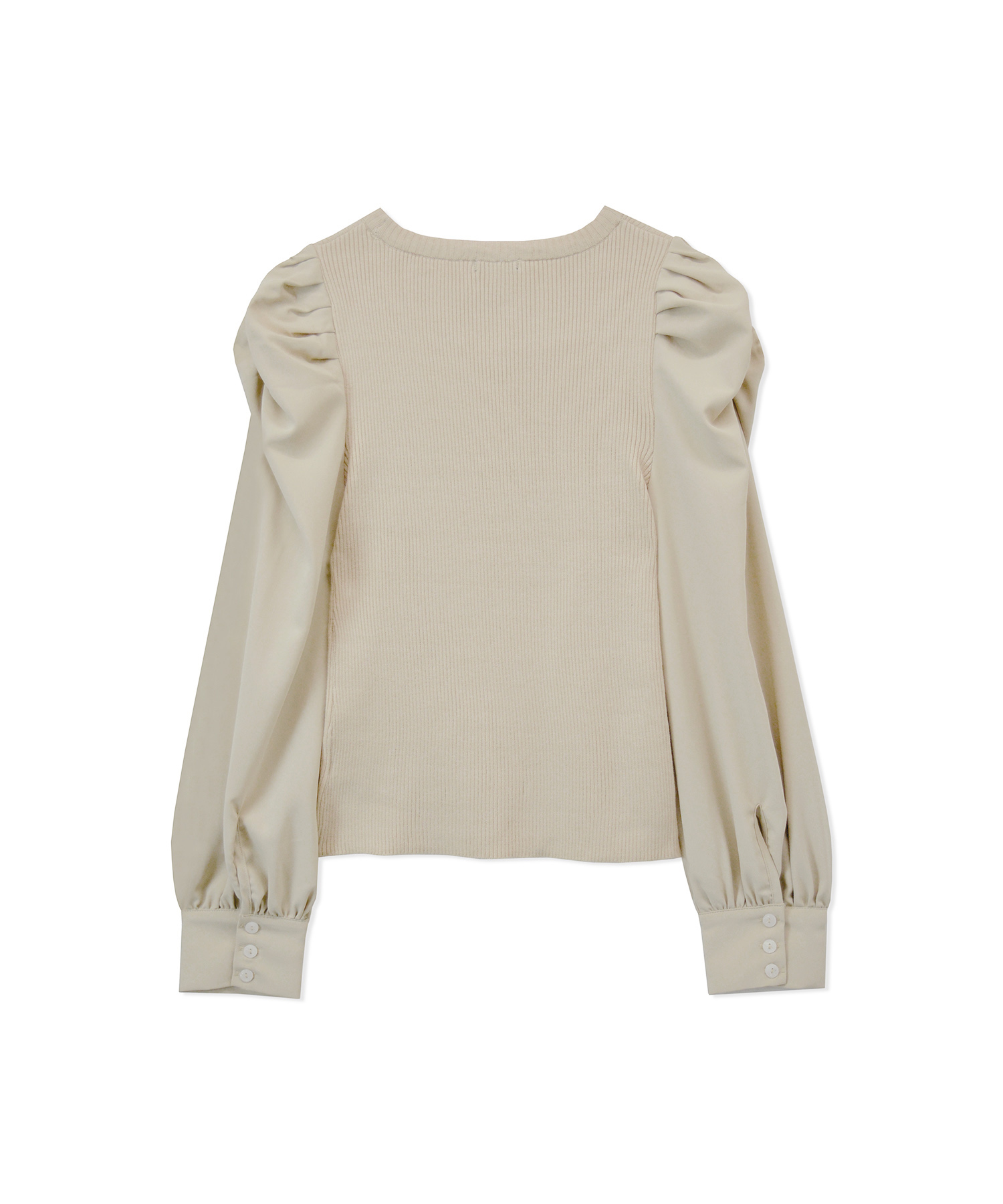 ブラウススリーブニット