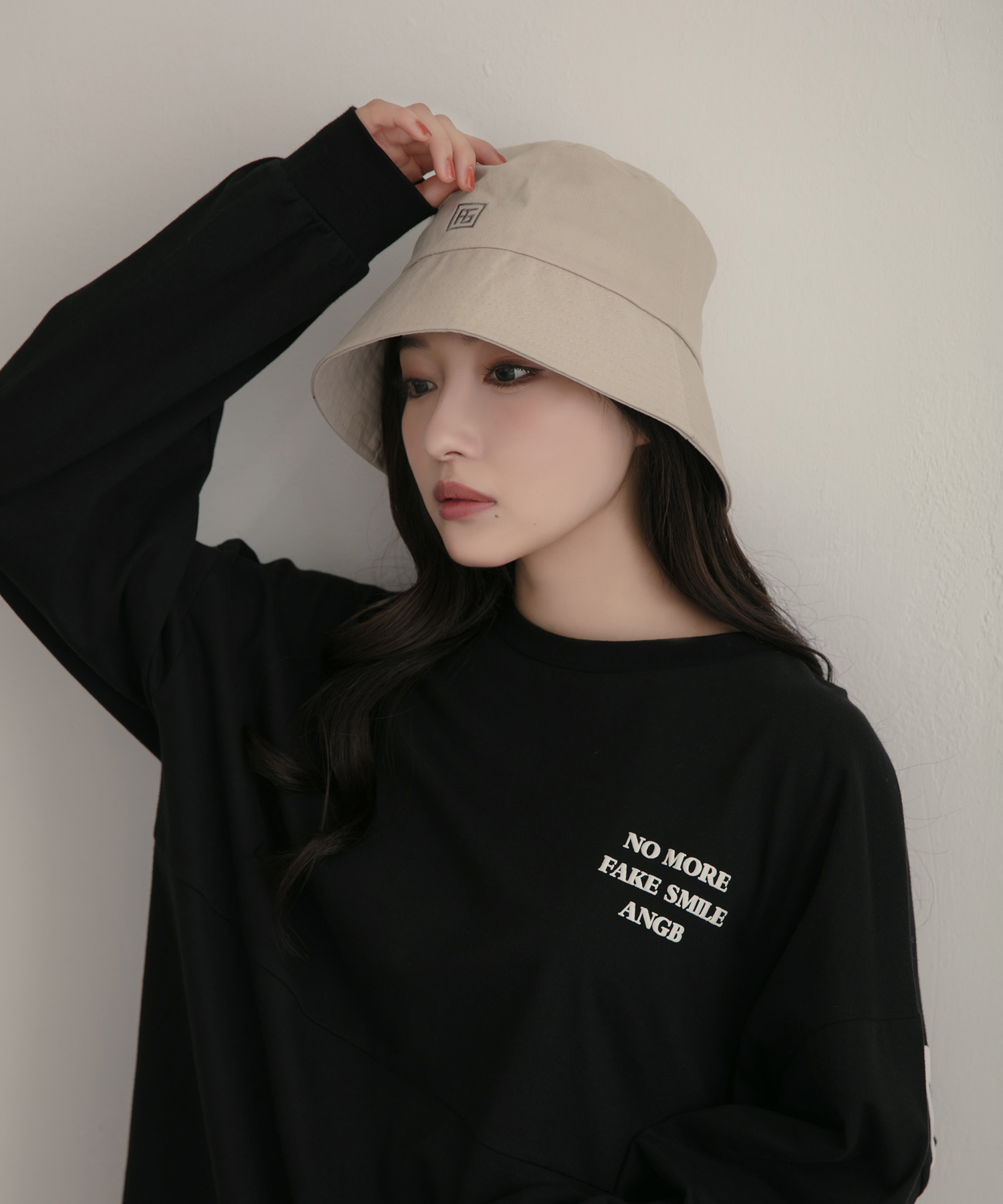 UNISEX AGツイルバケットハット