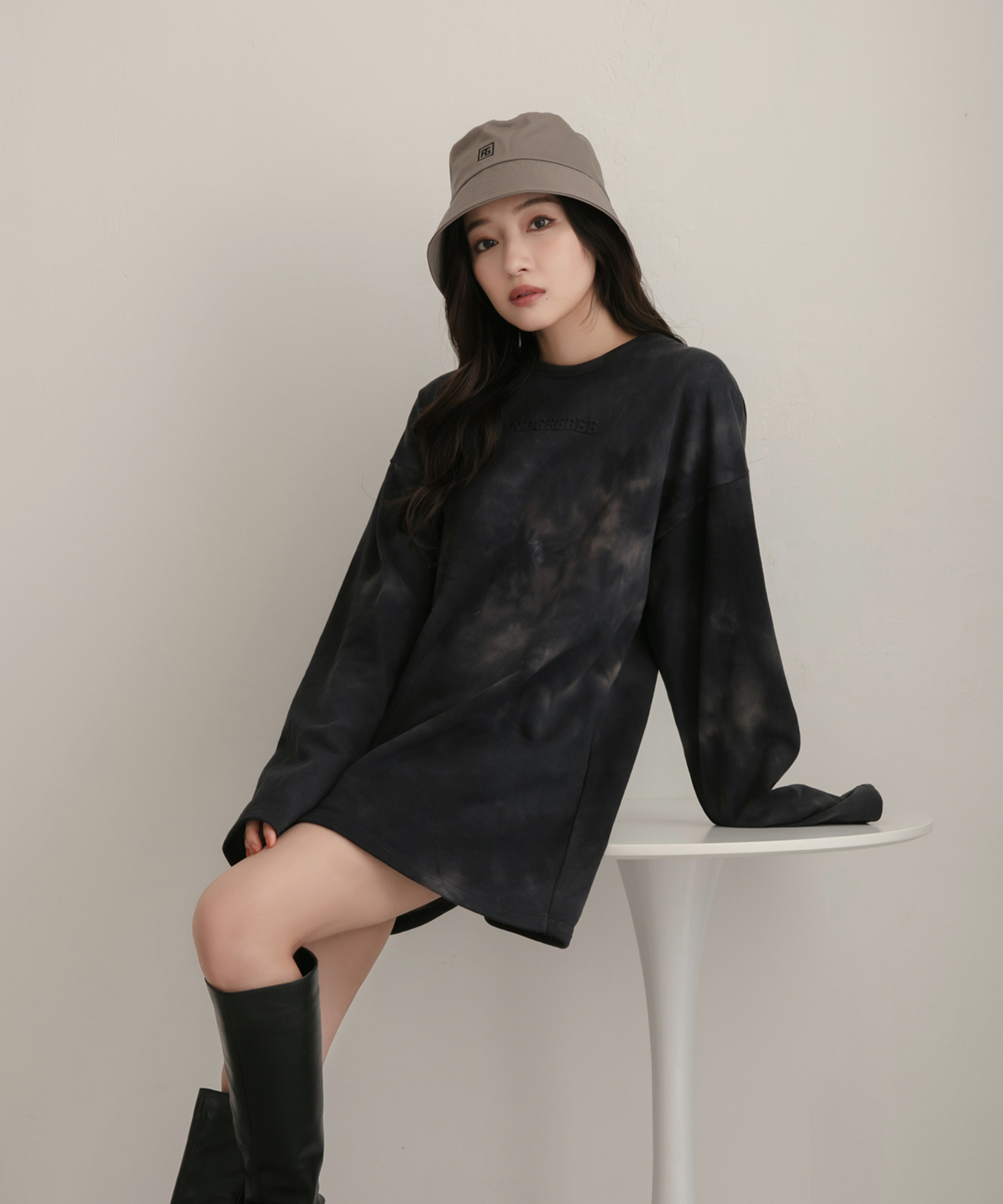 UNISEX AGツイルバケットハット