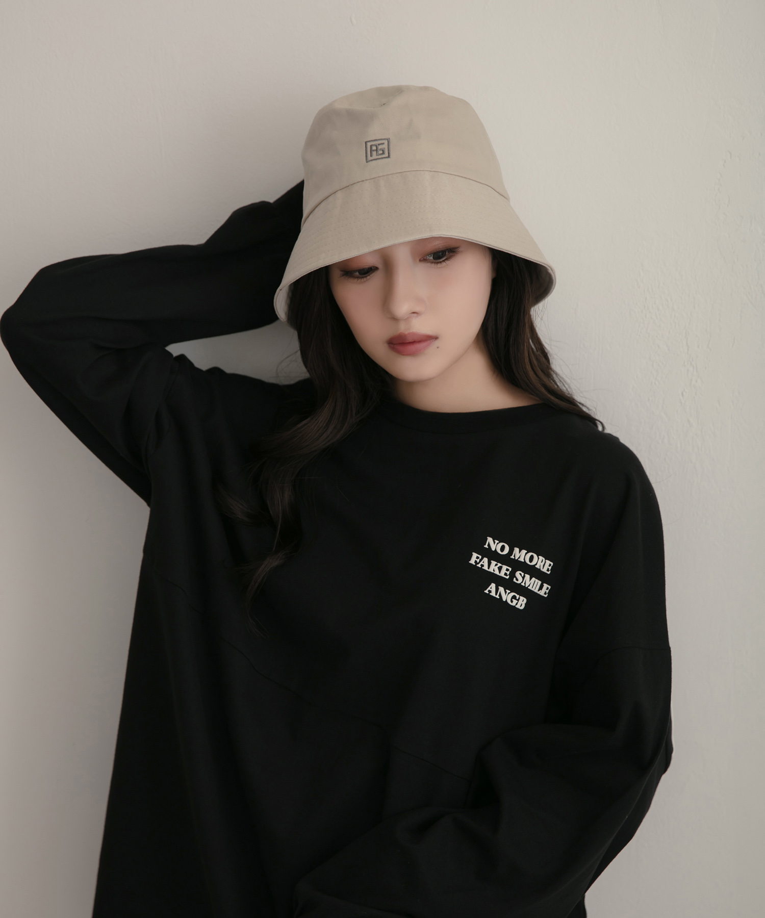 UNISEX AGツイルバケットハット