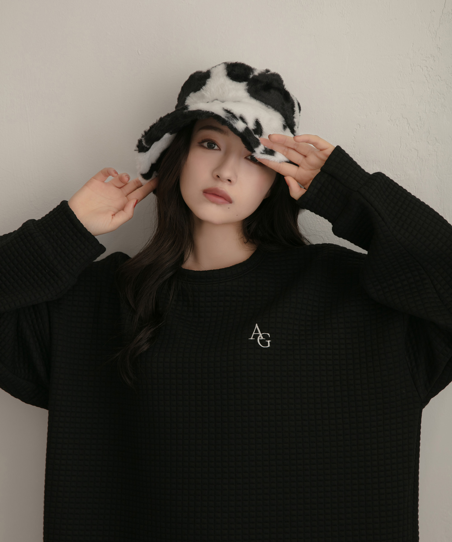 UNISEX ジャガードワッフルトップス