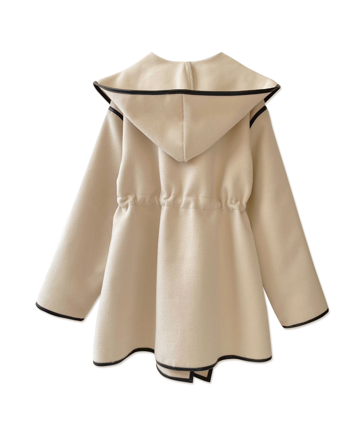 パイピングフーディーガウン