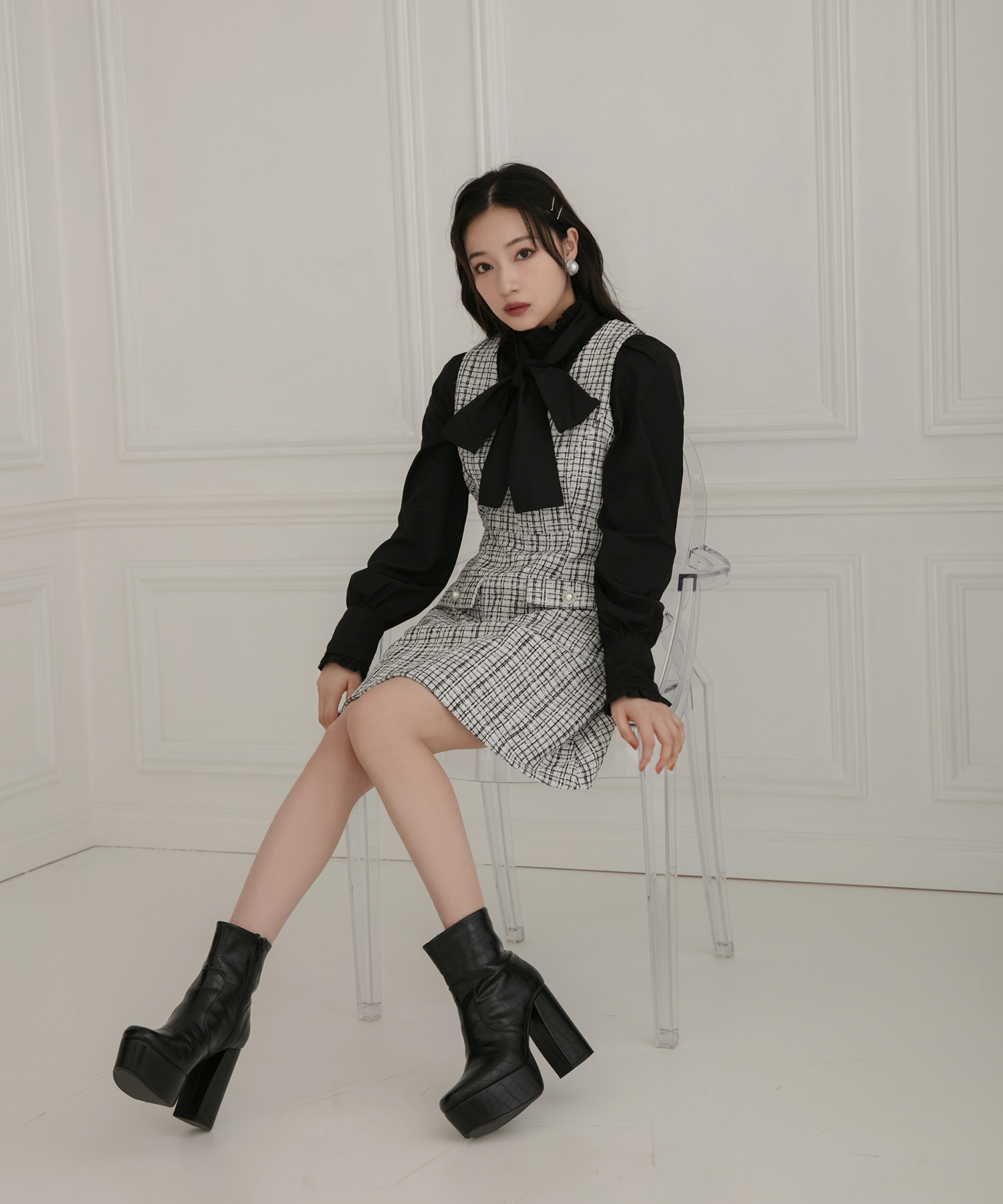 ツィードジャンパースカート