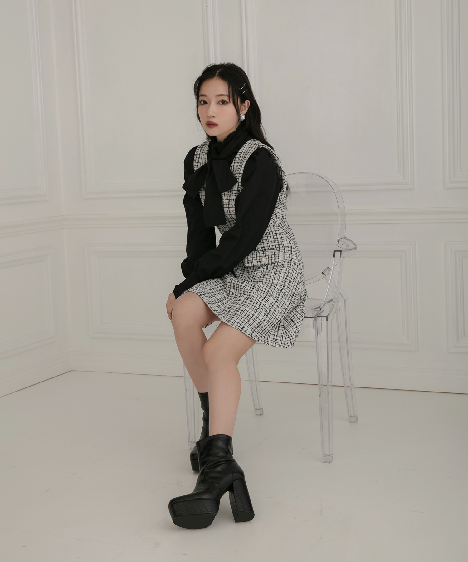 ツィードジャンパースカート