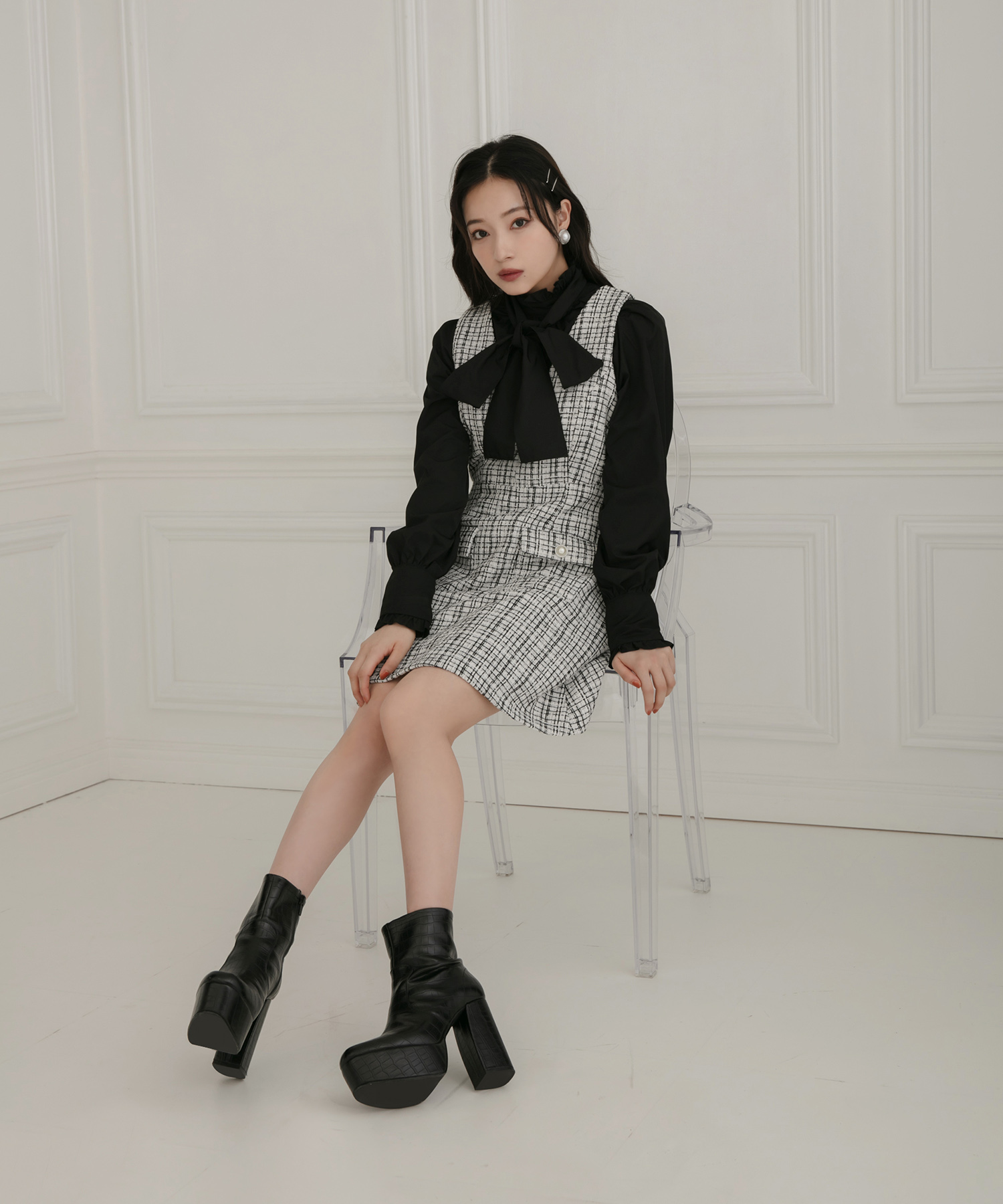 ツィードジャンパースカート