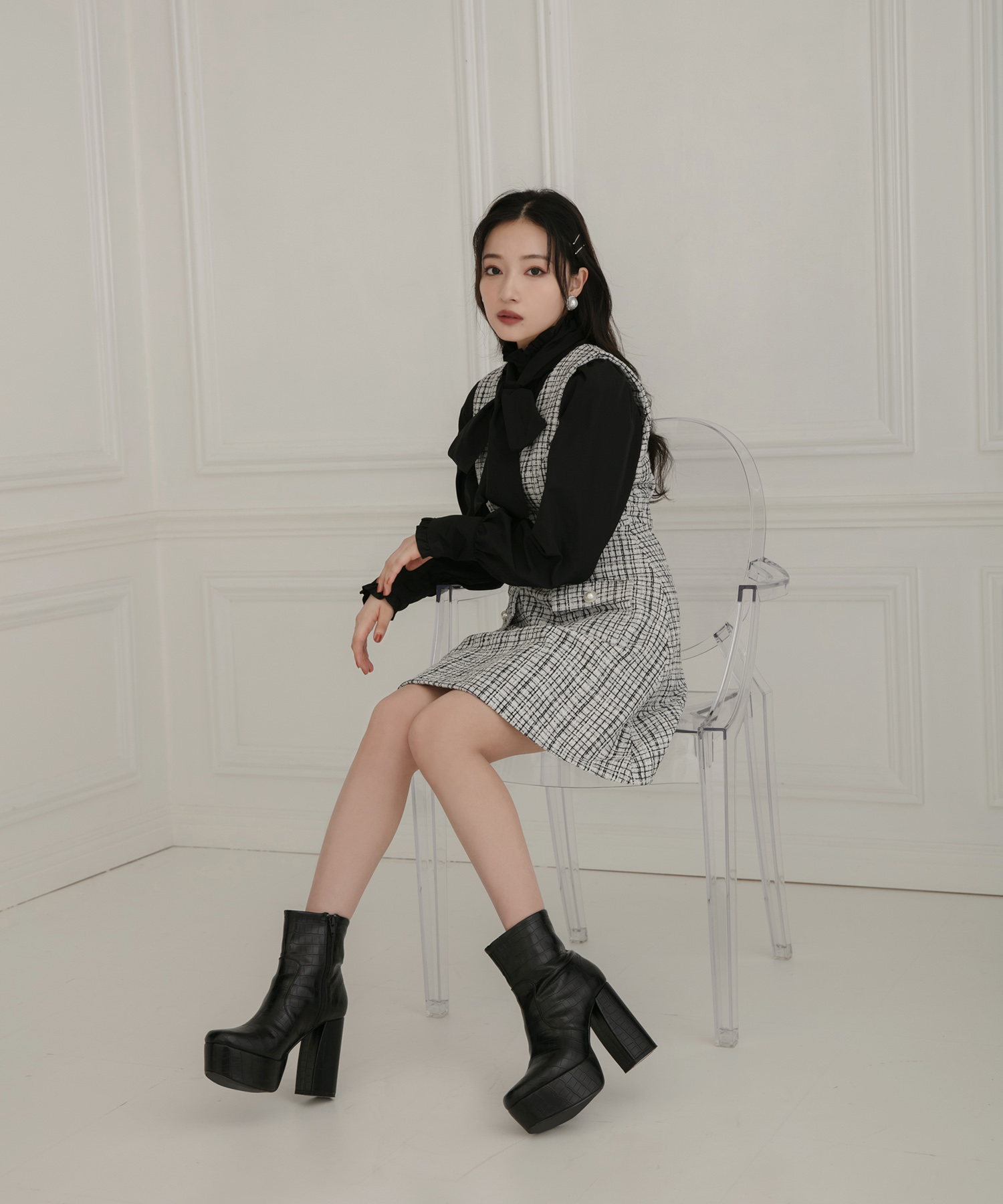 ツィードジャンパースカート