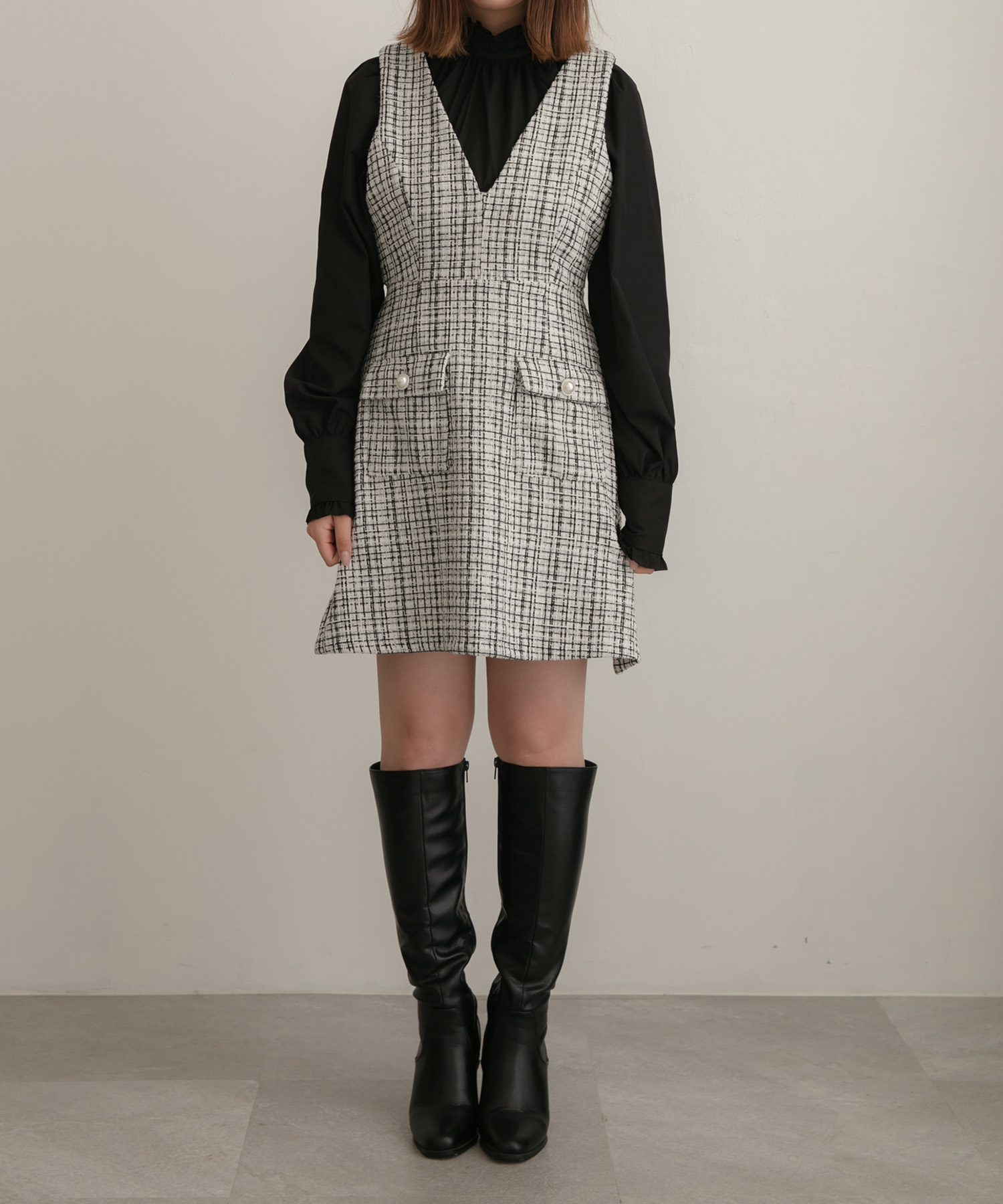 ツィードジャンパースカート