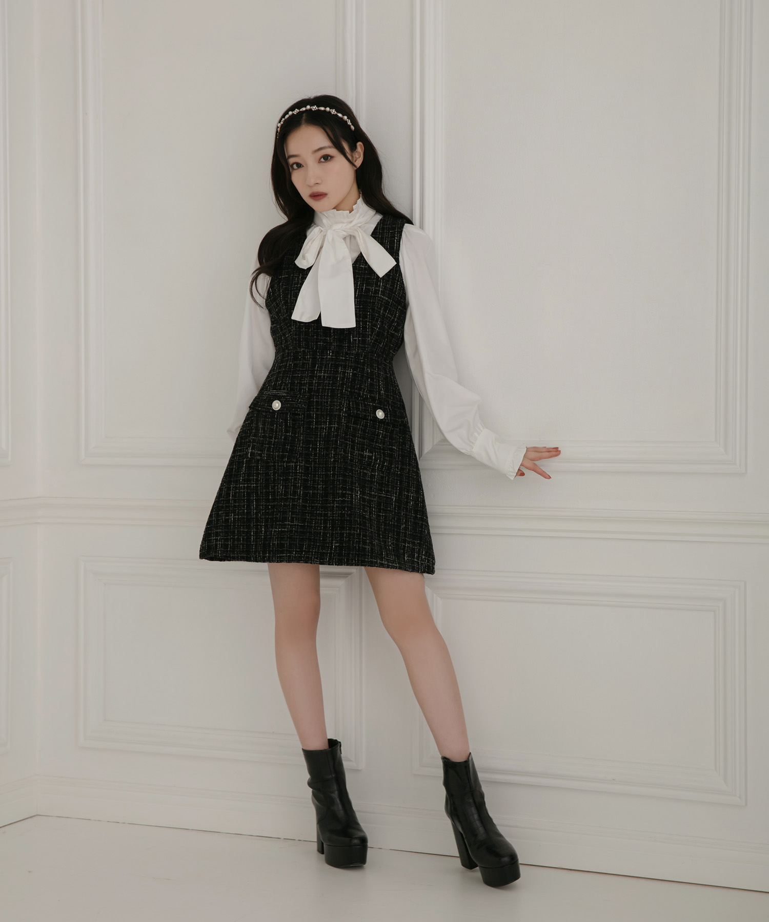 ツィードジャンパースカート