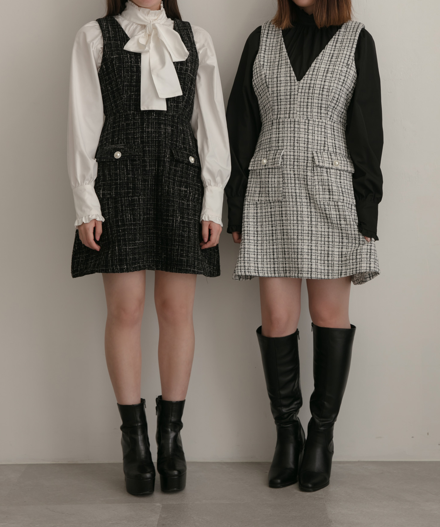 ツィードジャンパースカート