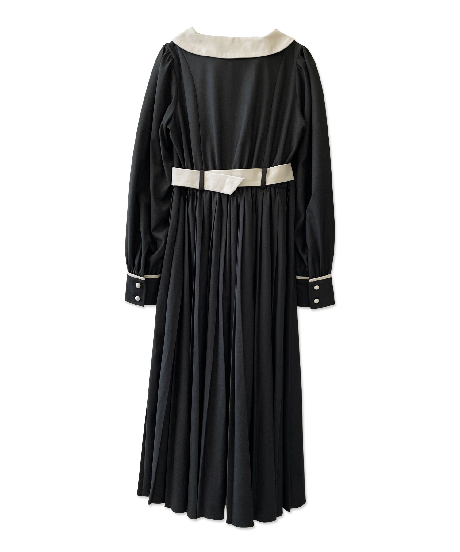 プリーツシャツワンピ