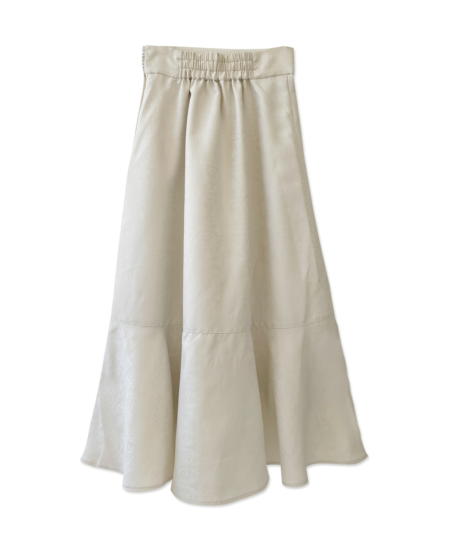 ジャガードラッフルフレアスカート