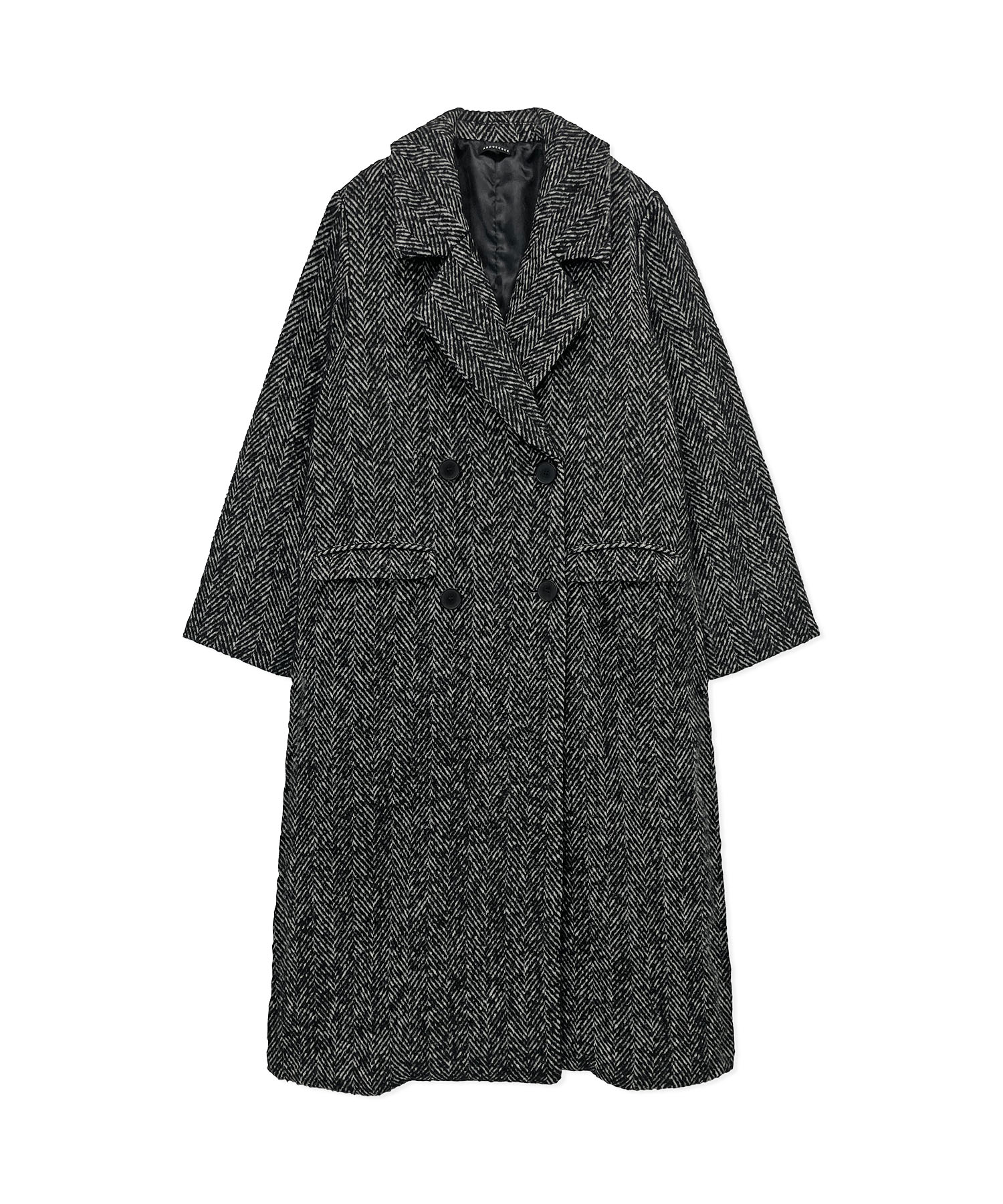 ウールツィードロングコート