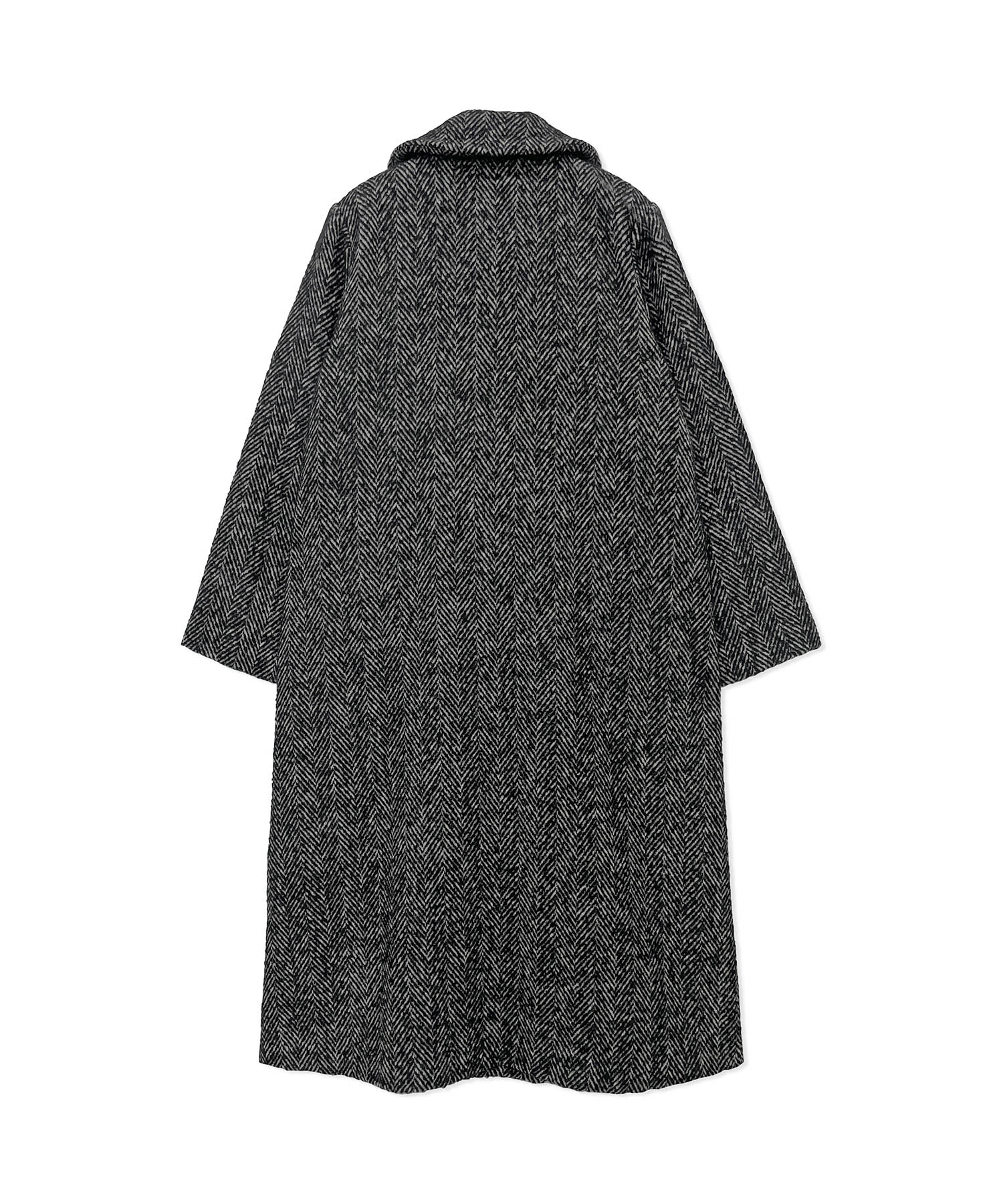 ウールツィードロングコート